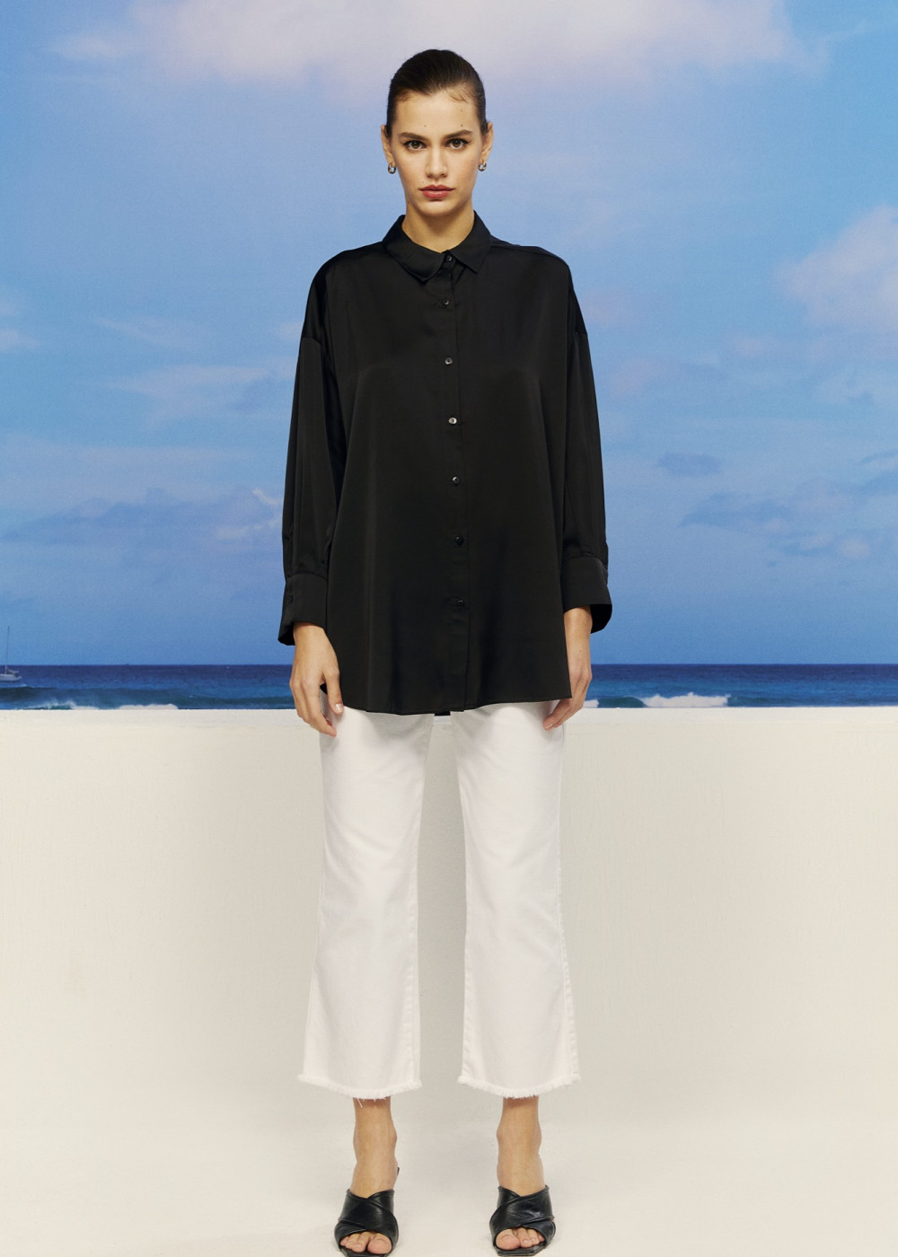 Oversize Satin Shirt Oversize Satin Shirt
