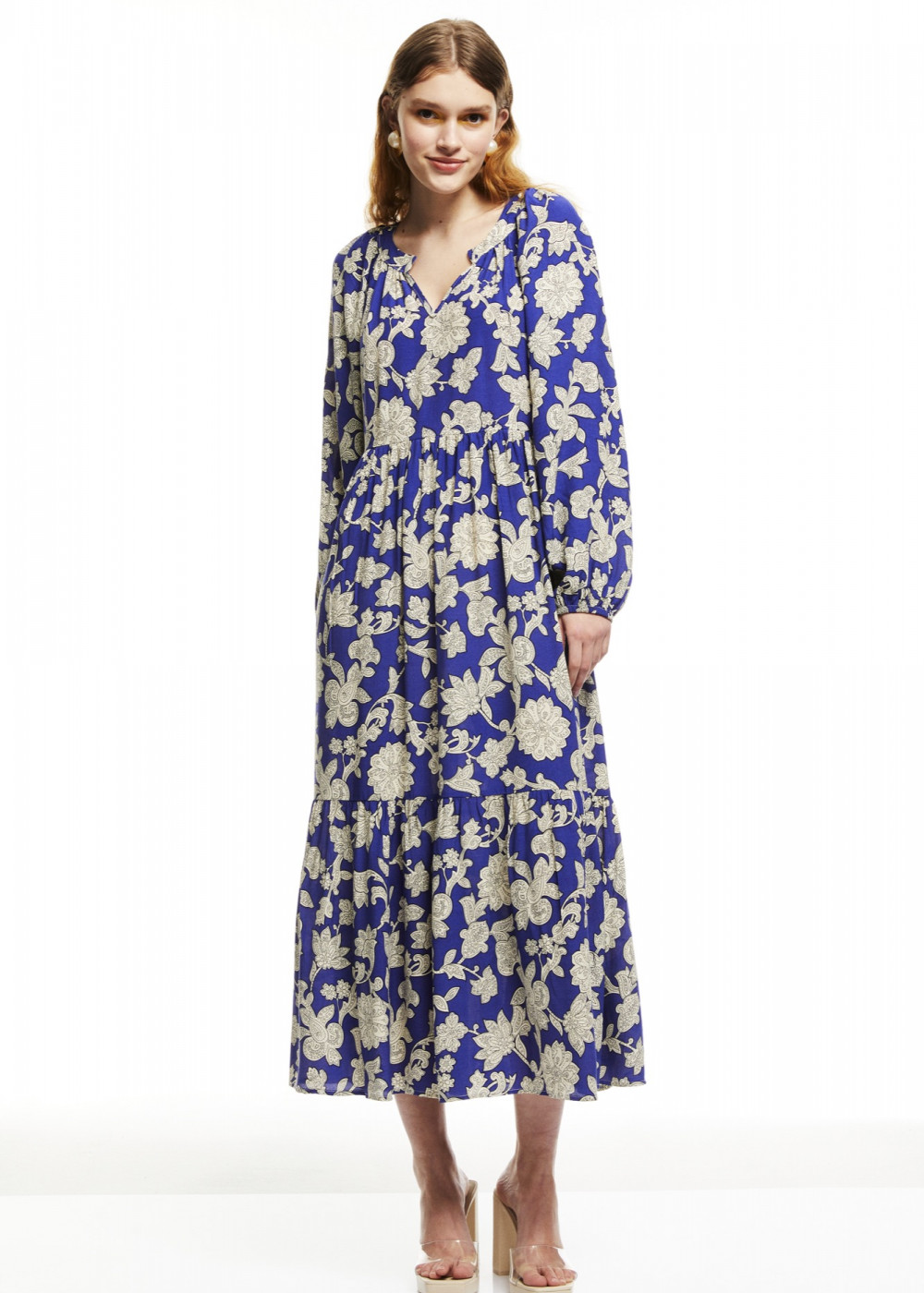 Patterned Midi Dress Patterned Midi Dress
