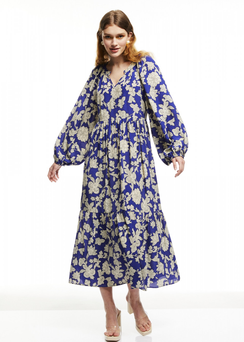 Patterned Midi Dress Patterned Midi Dress