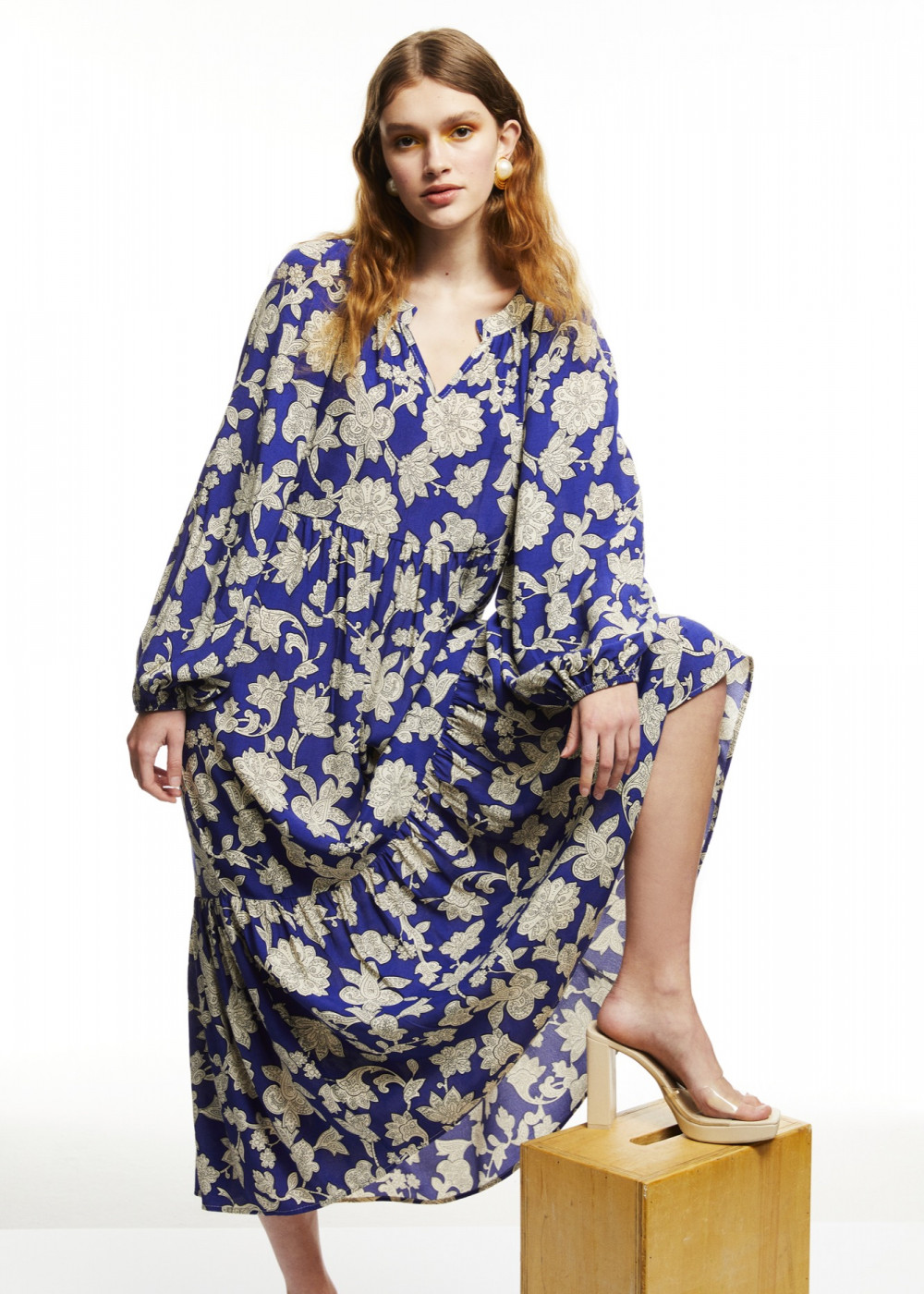 Patterned Midi Dress Patterned Midi Dress