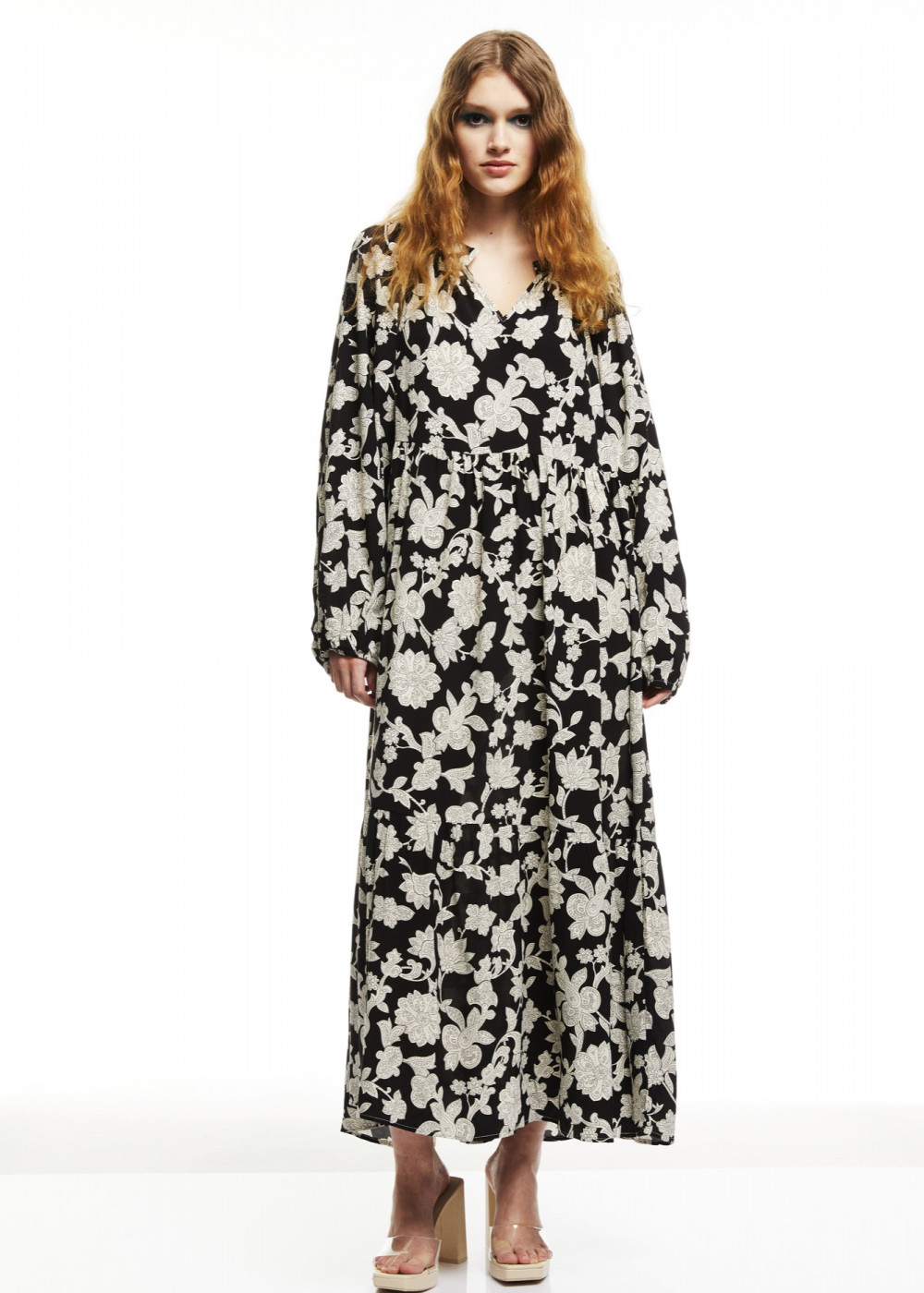 Patterned Midi Dress Patterned Midi Dress