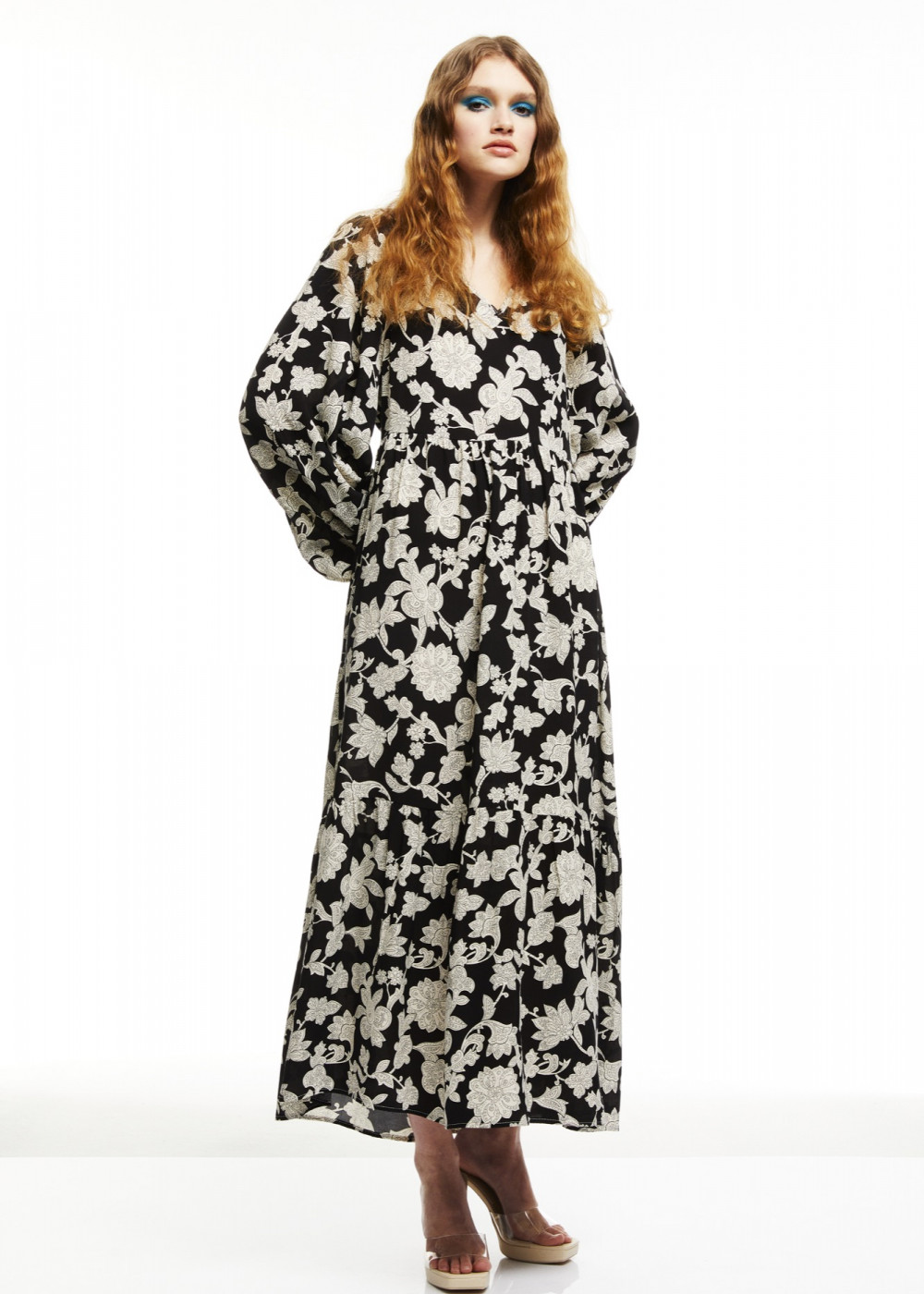 Patterned Midi Dress Patterned Midi Dress
