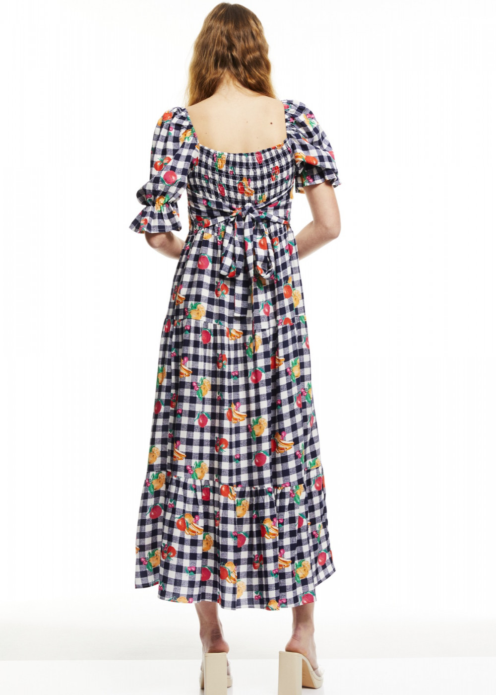 Checkered Midi Dress