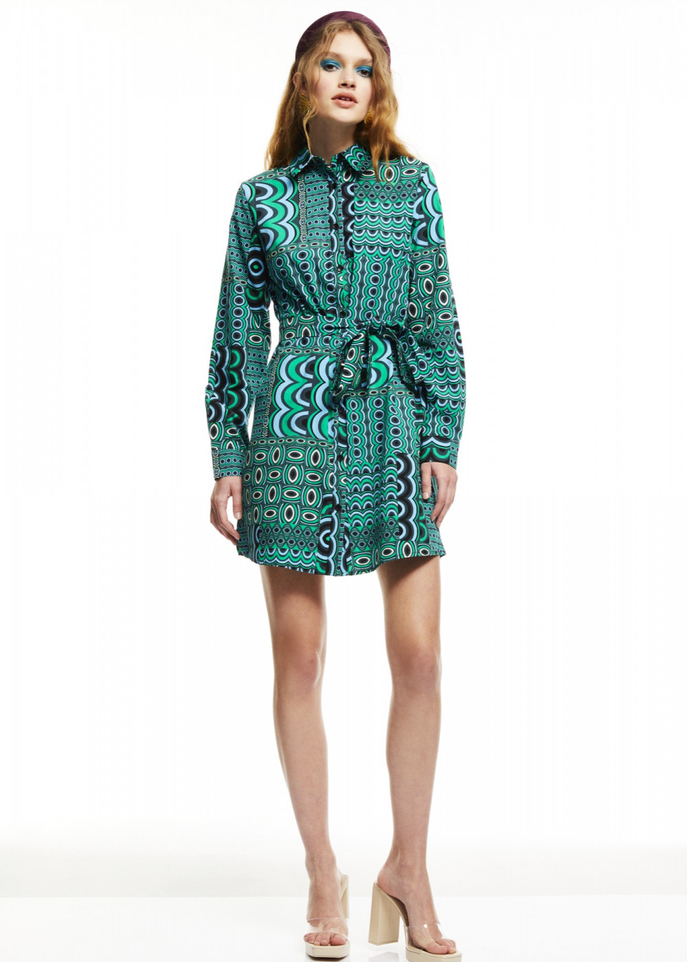 Patterned Shirt Dress Patterned Shirt Dress