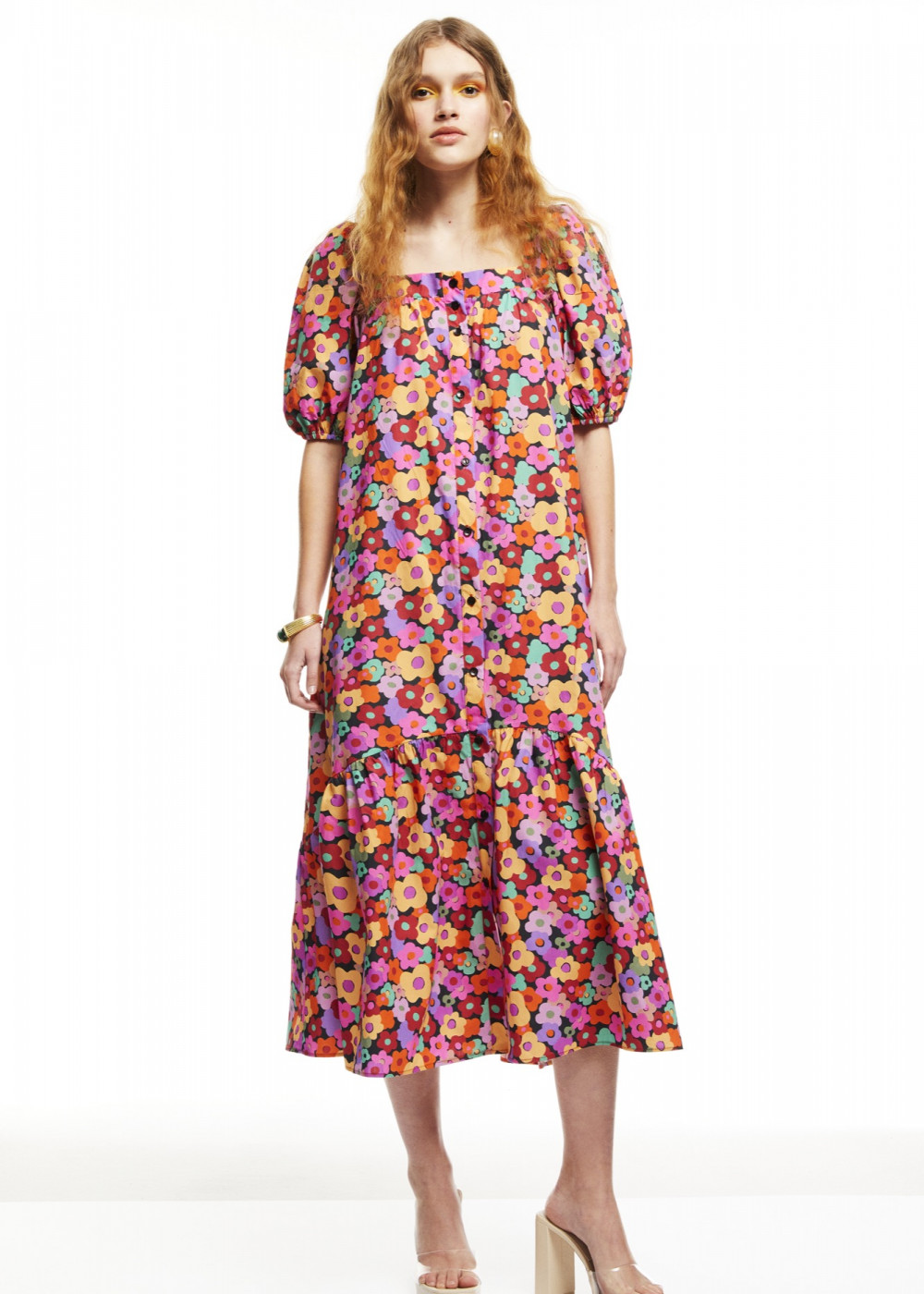 Floral Pattern Midi Dress Floral Pattern Midi Dress