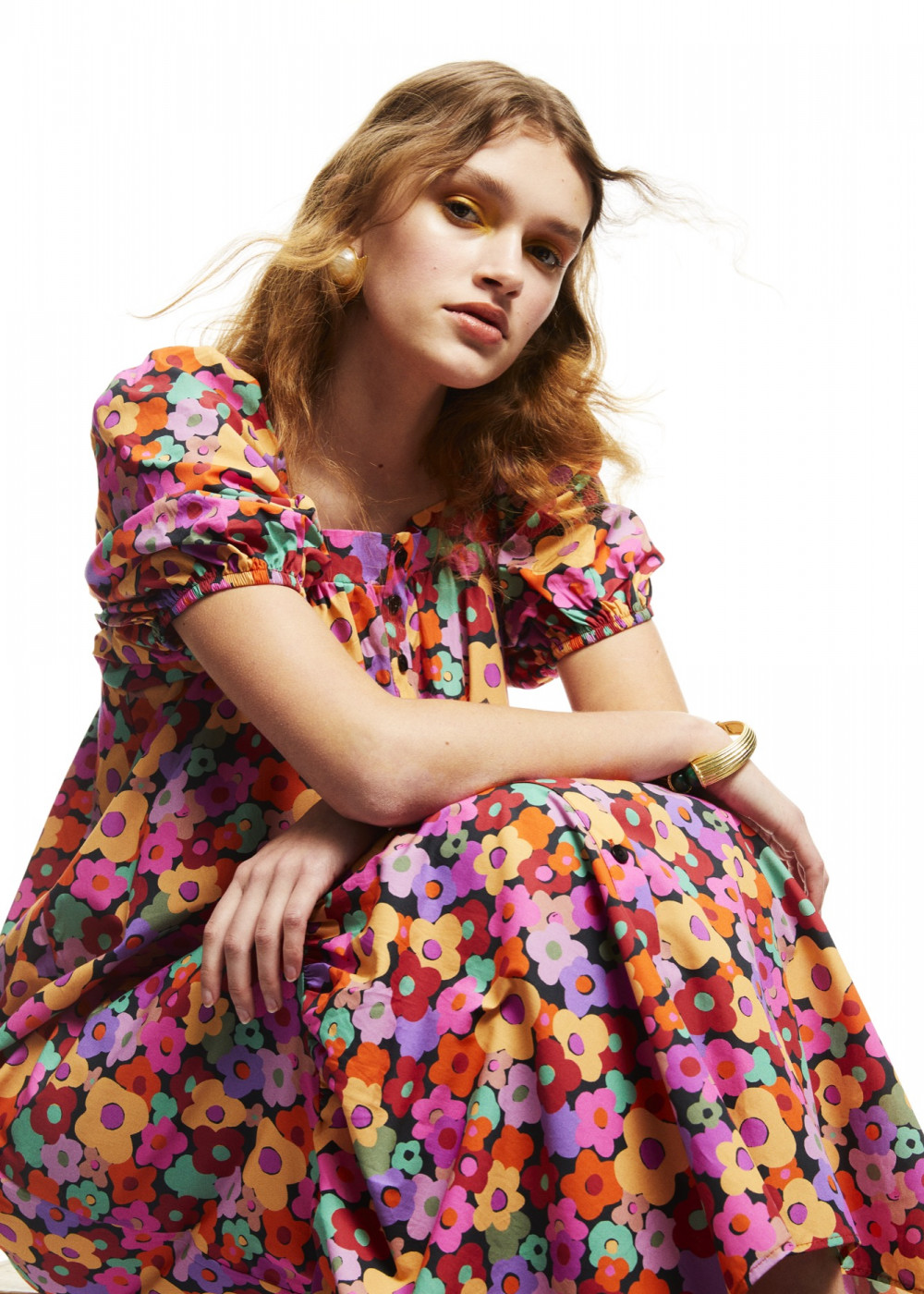 Floral Pattern Midi Dress Floral Pattern Midi Dress
