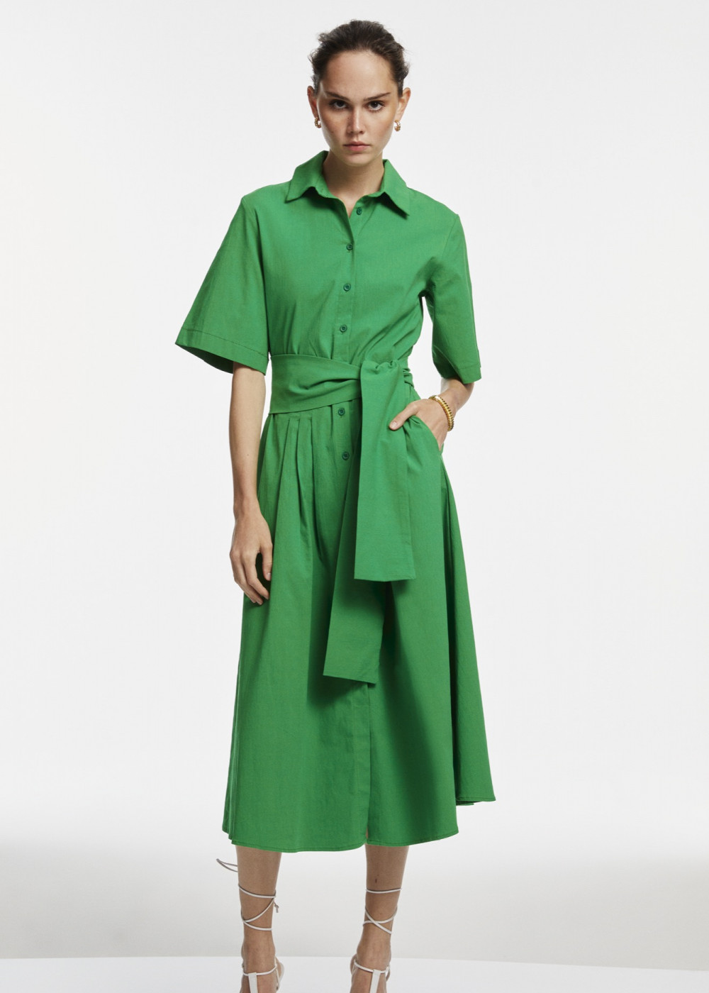 Midi Shirt Dress Midi Shirt Dress