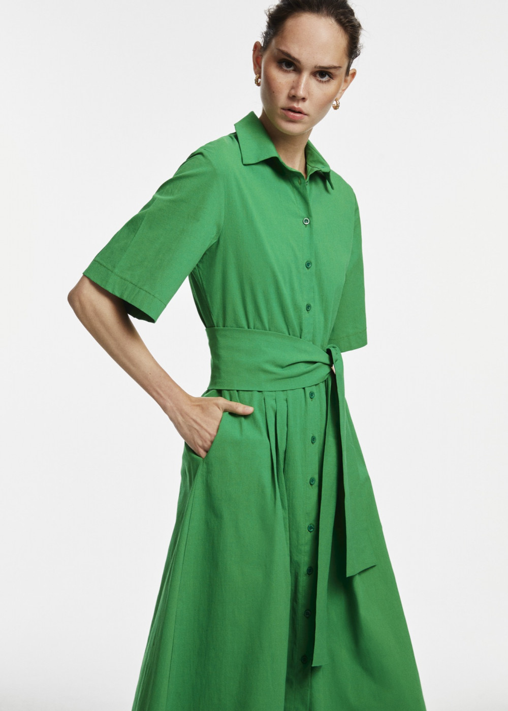 Midi Shirt Dress Midi Shirt Dress