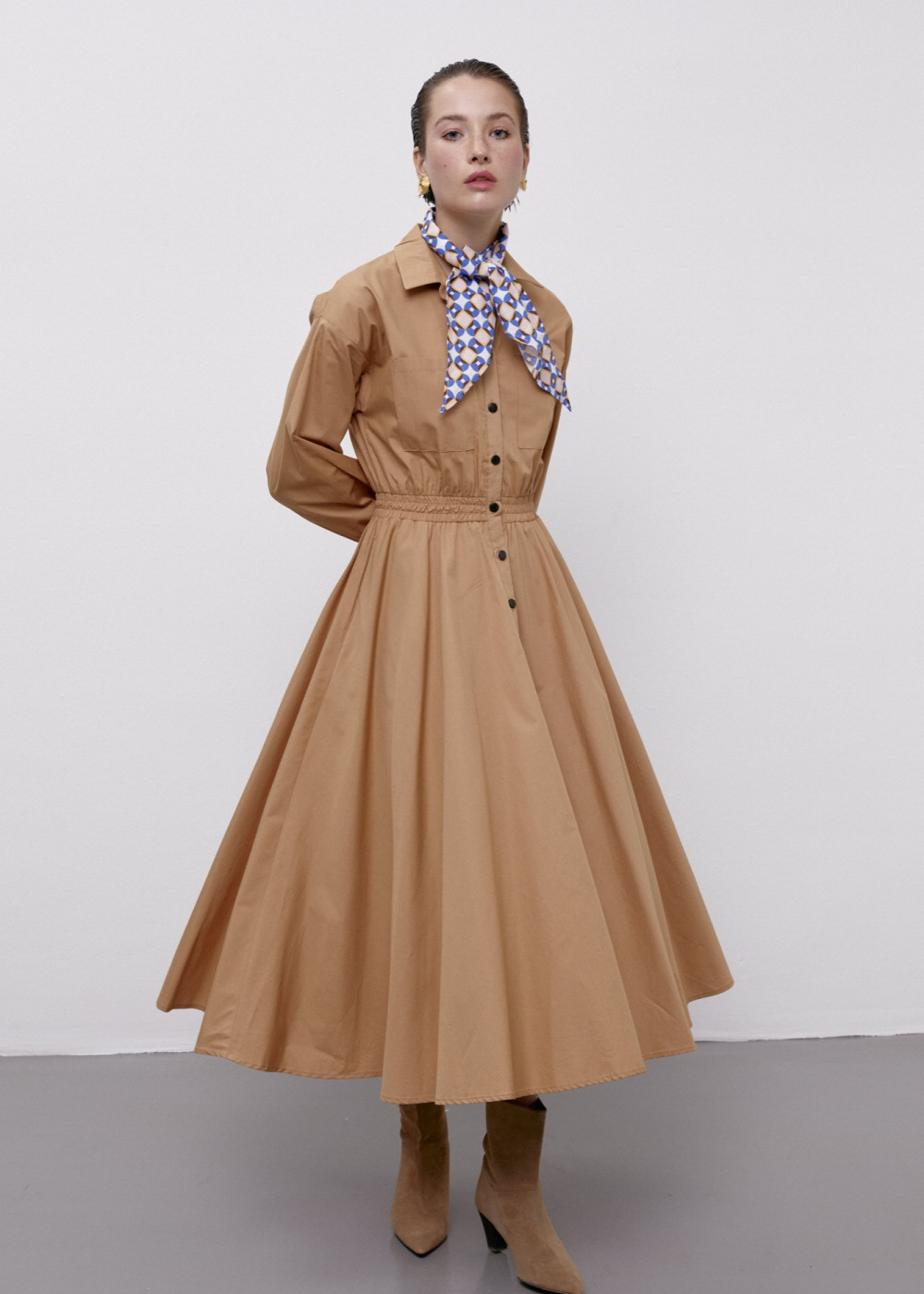 Poplin Shirt Dress Poplin Shirt Dress