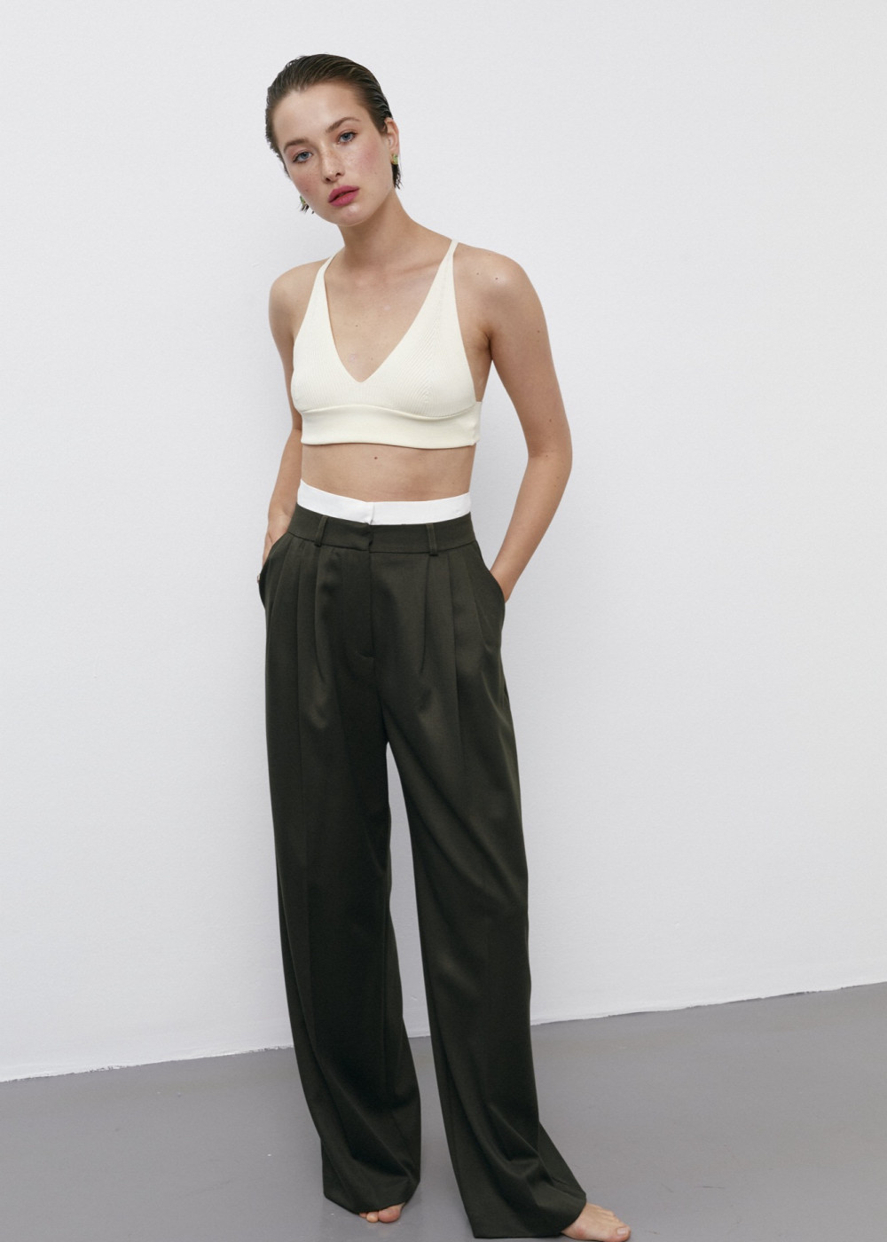 Double Belt Detailed Pants Double Belt Detailed Pants