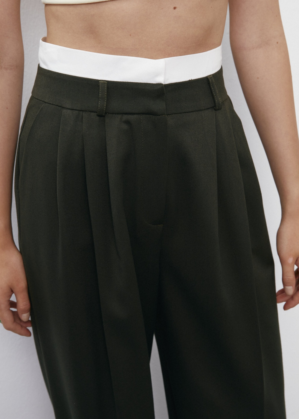 Double Belt Detailed Pants Double Belt Detailed Pants