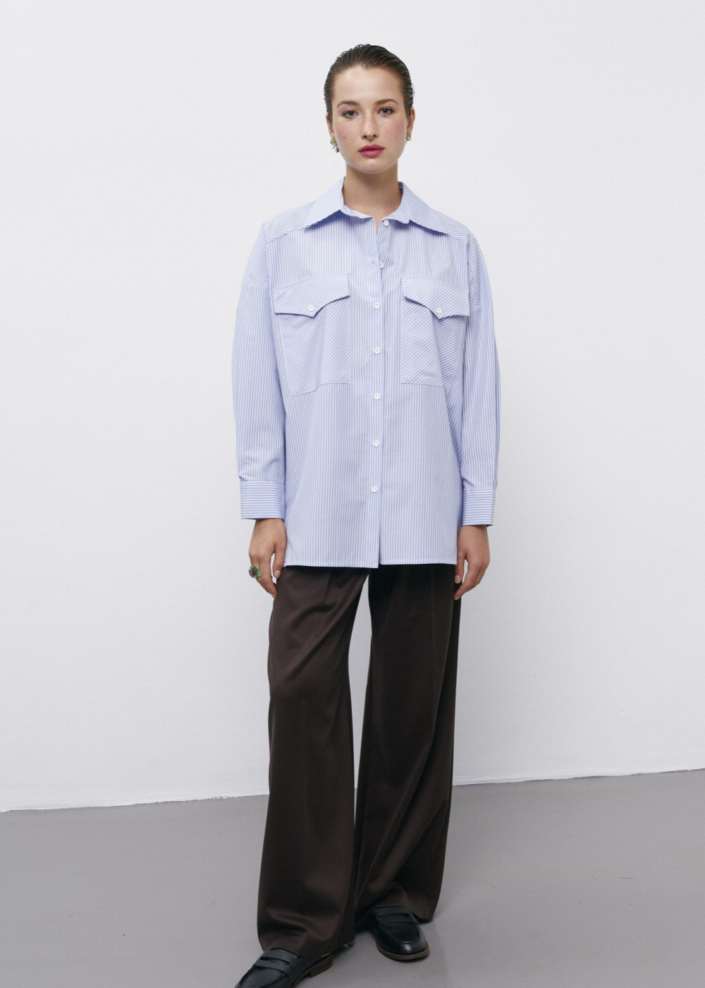 Pocket Detailed Oversize Shirt Pocket Detailed Oversize Shirt