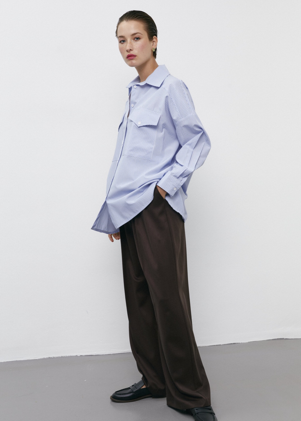 Pocket Detailed Oversize Shirt Pocket Detailed Oversize Shirt