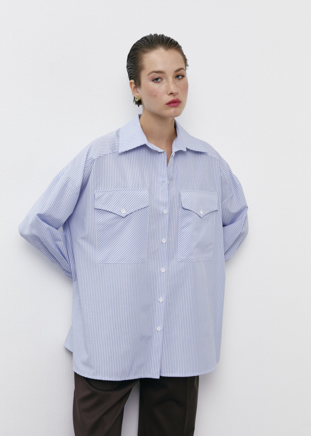 Pocket Detailed Oversize Shirt Pocket Detailed Oversize Shirt