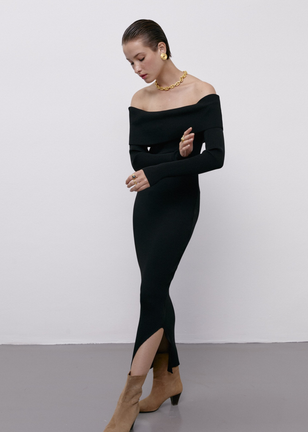 Degage Collar Dress Degage Collar Dress