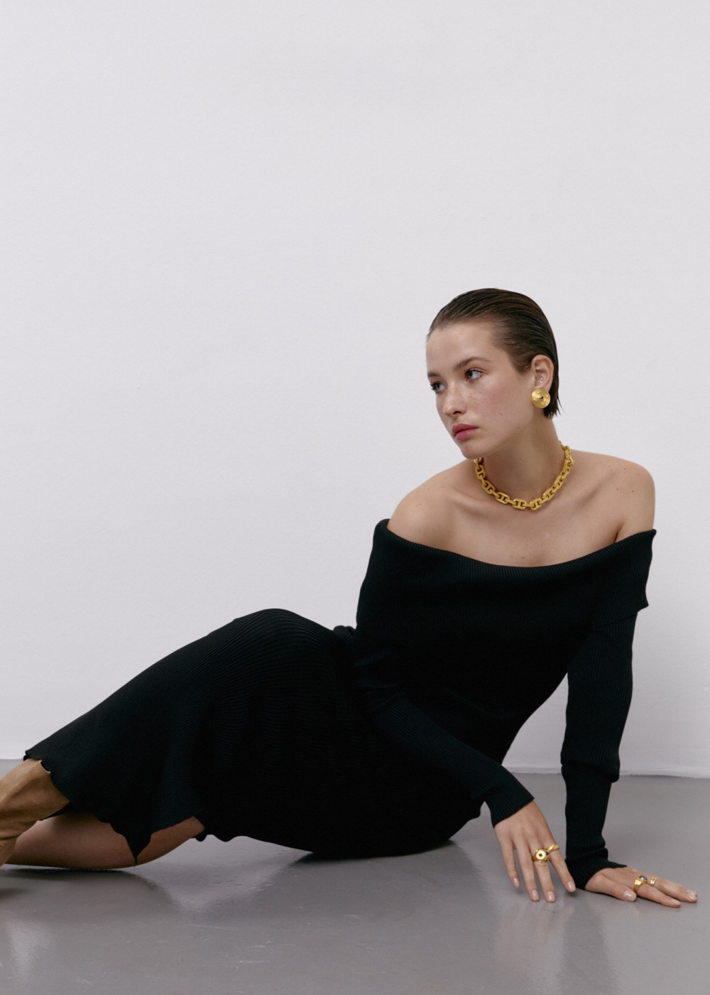 Degage Collar Dress Degage Collar Dress