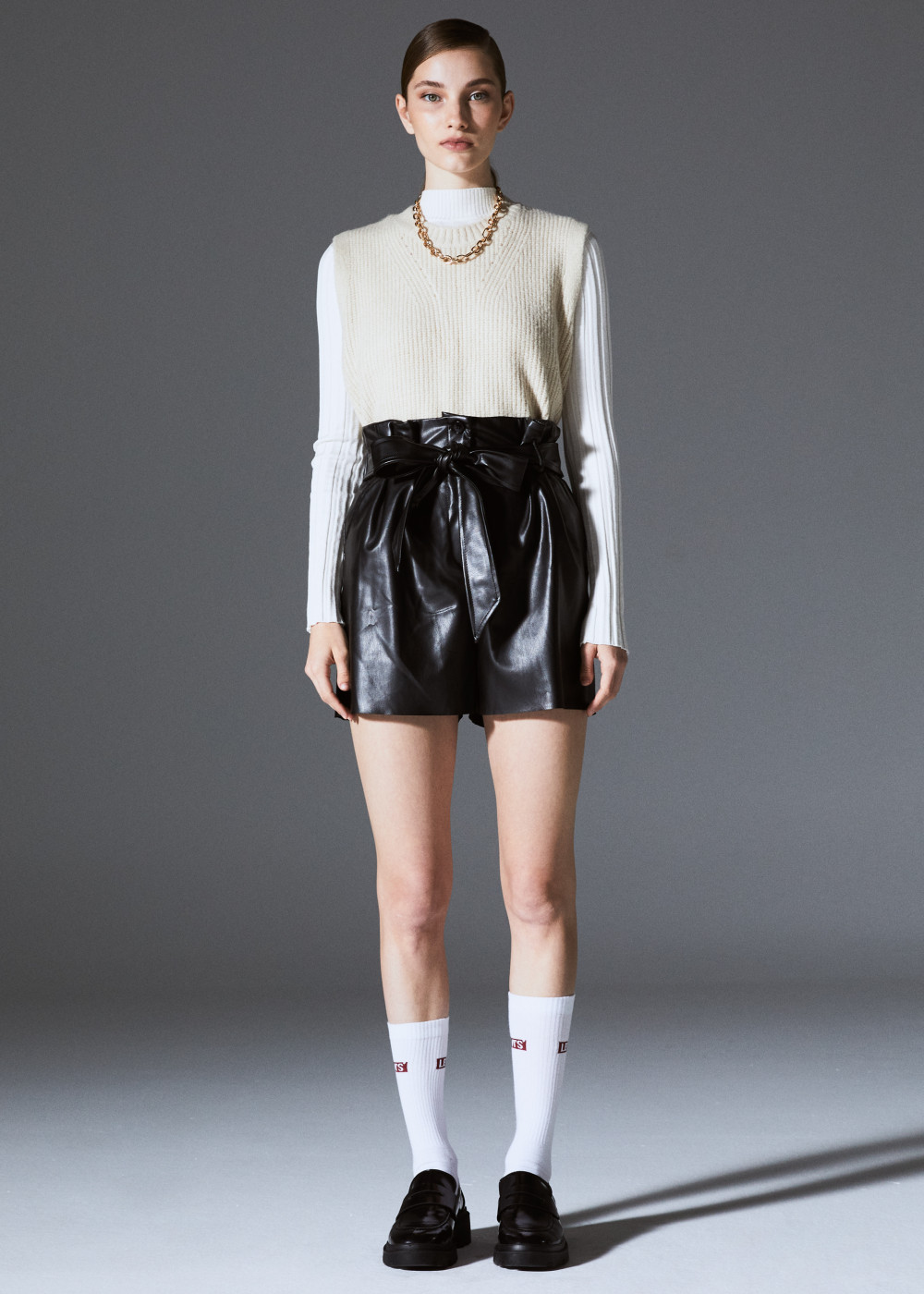Leather Belted Shorts Leather Belted Shorts