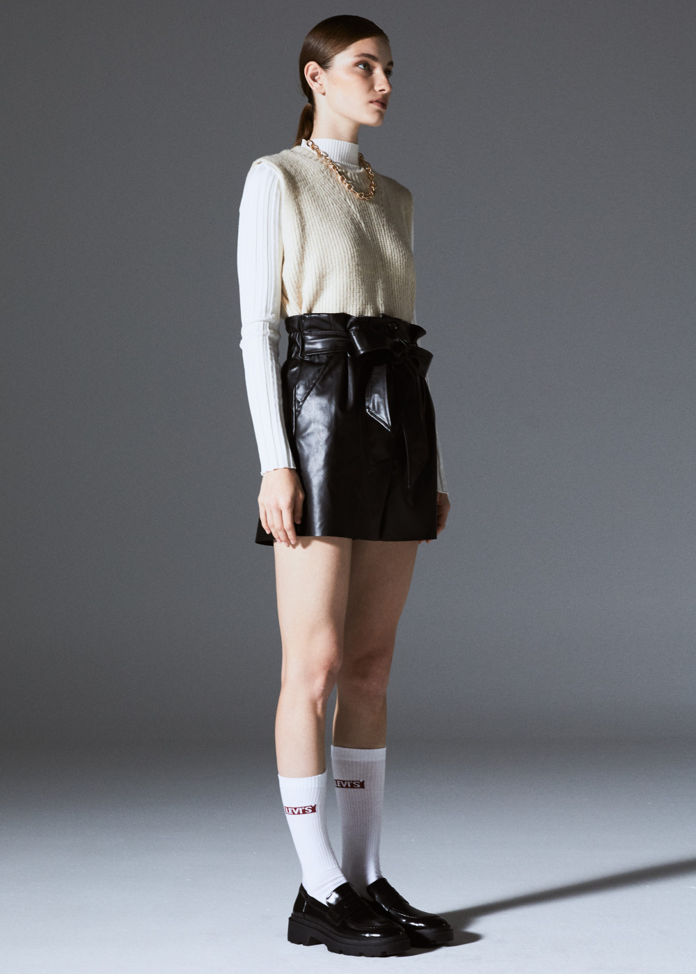 Leather Belted Shorts Leather Belted Shorts