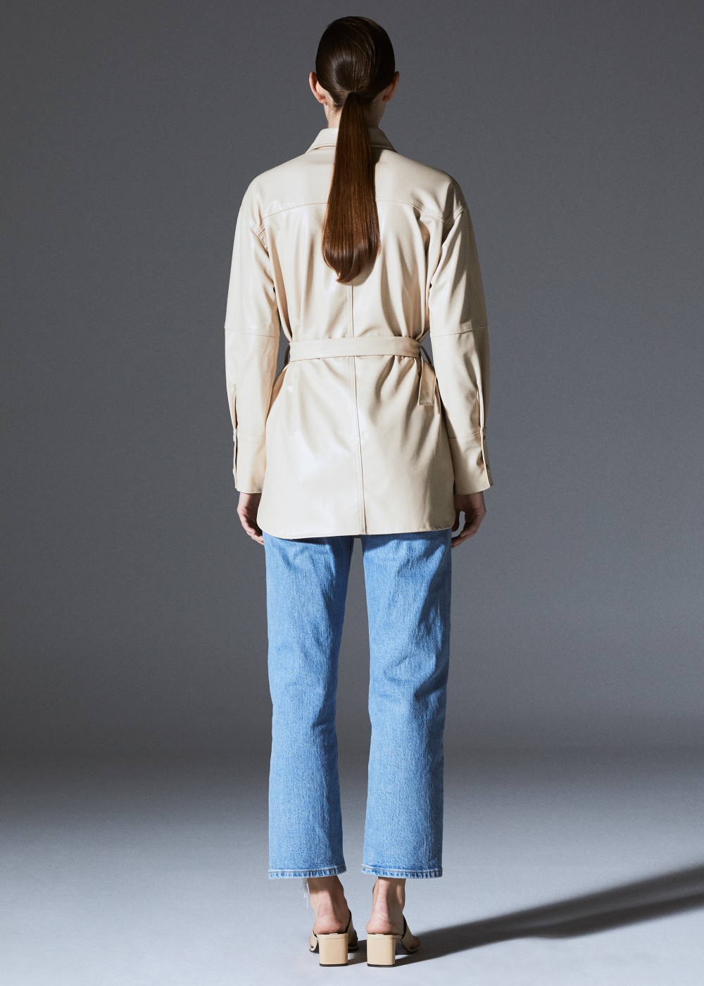 Leather Shirt With Belt Leather Shirt With Belt