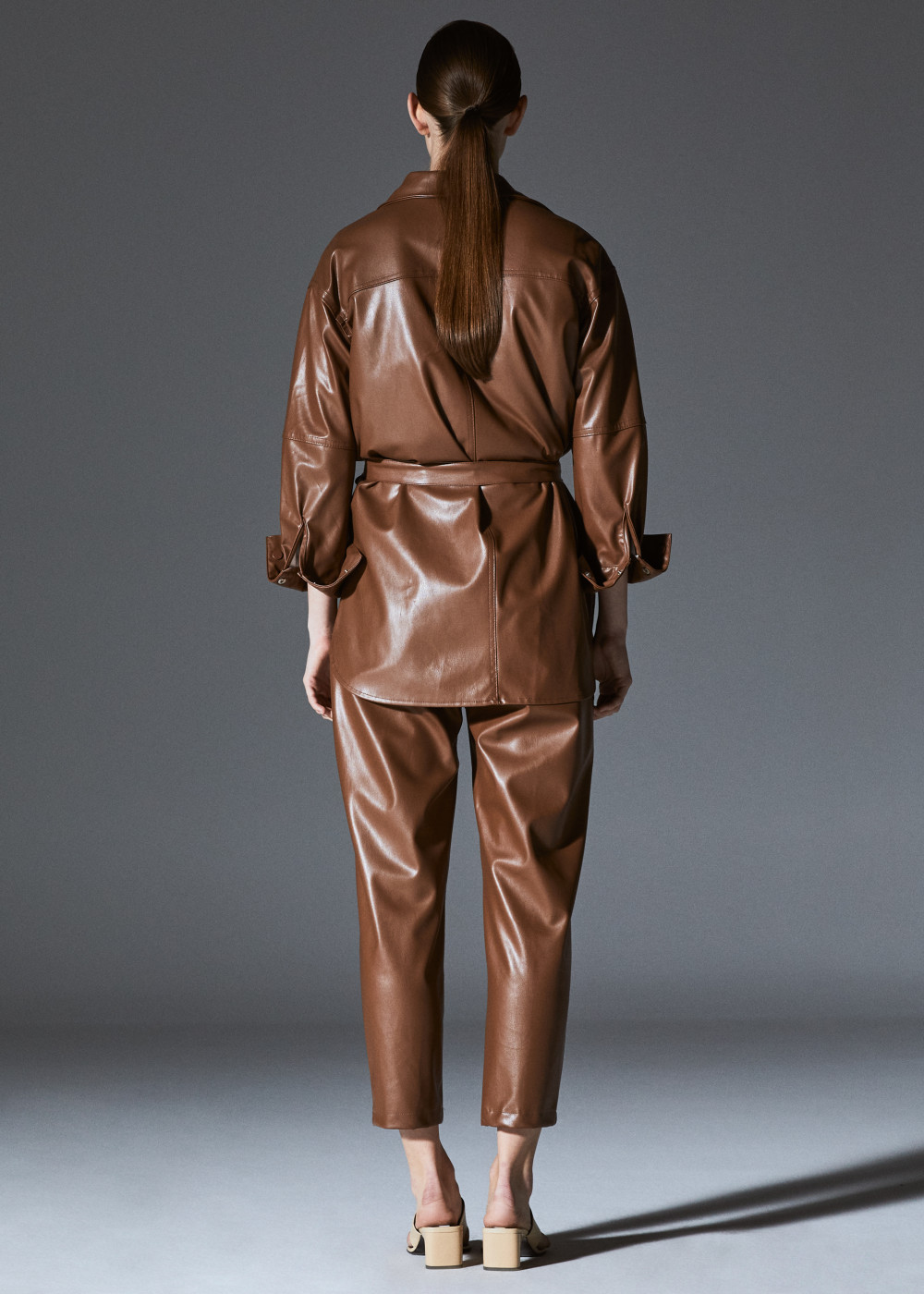 Leather Shirt With Belt Leather Shirt With Belt
