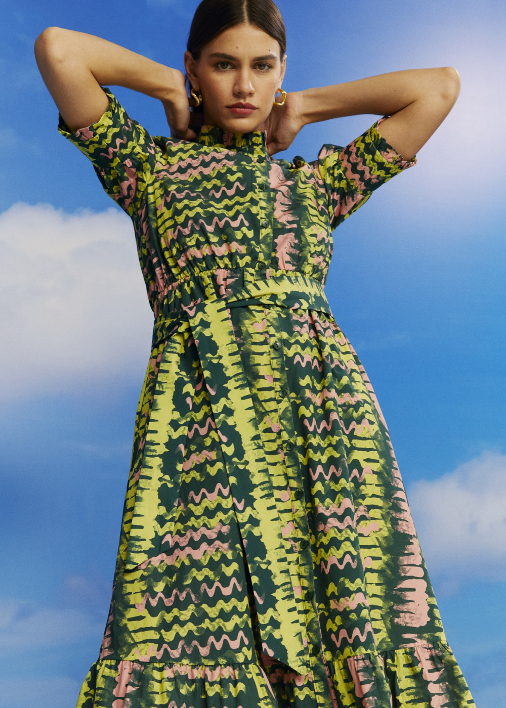 Patterned Midi Dress Patterned Midi Dress