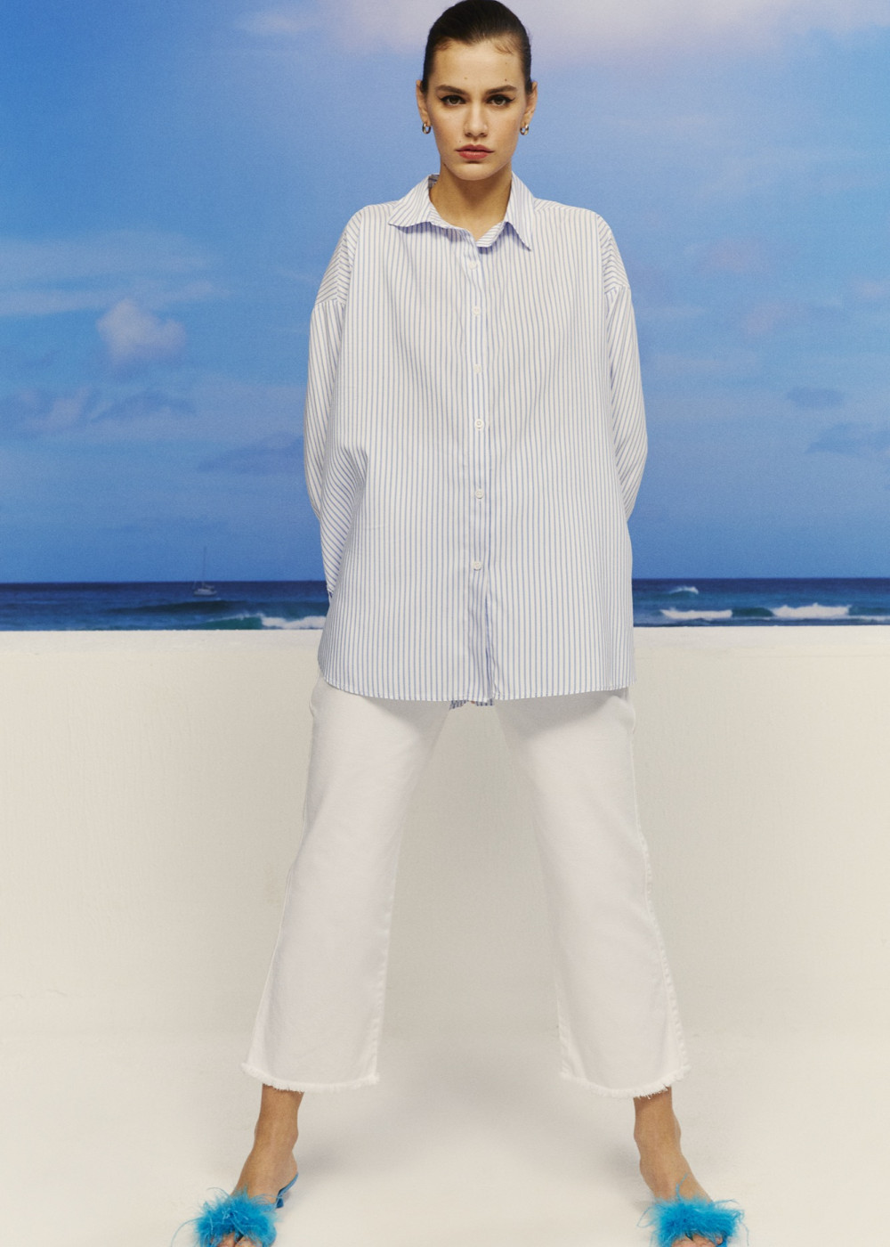 Striped Oversize Shirt Striped Oversize Shirt