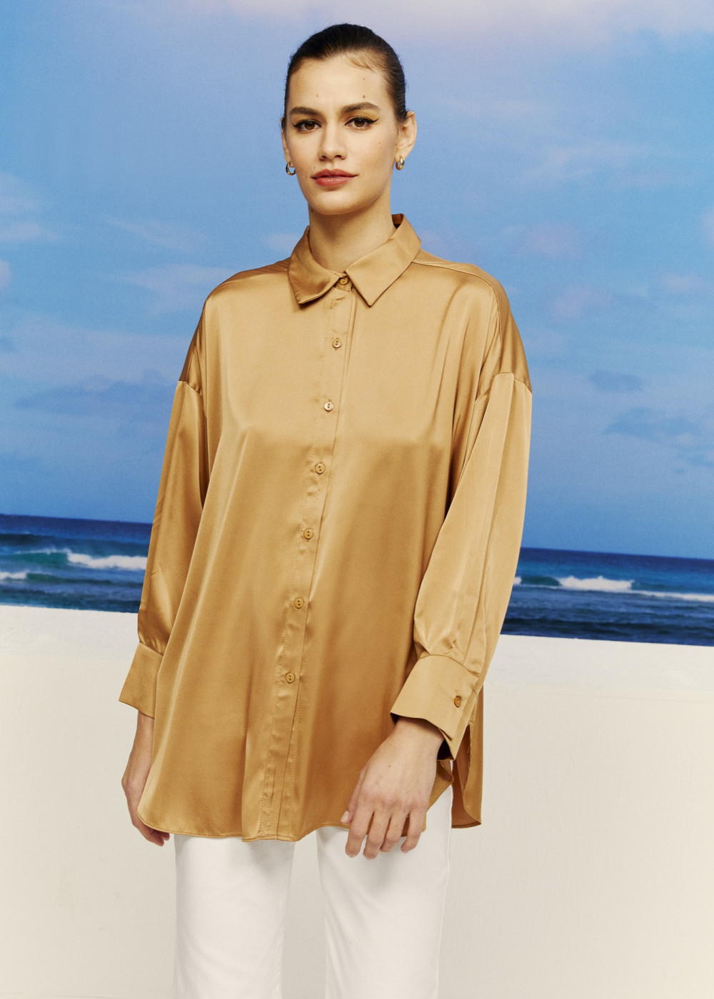 Oversize Satin Shirt Oversize Satin Shirt