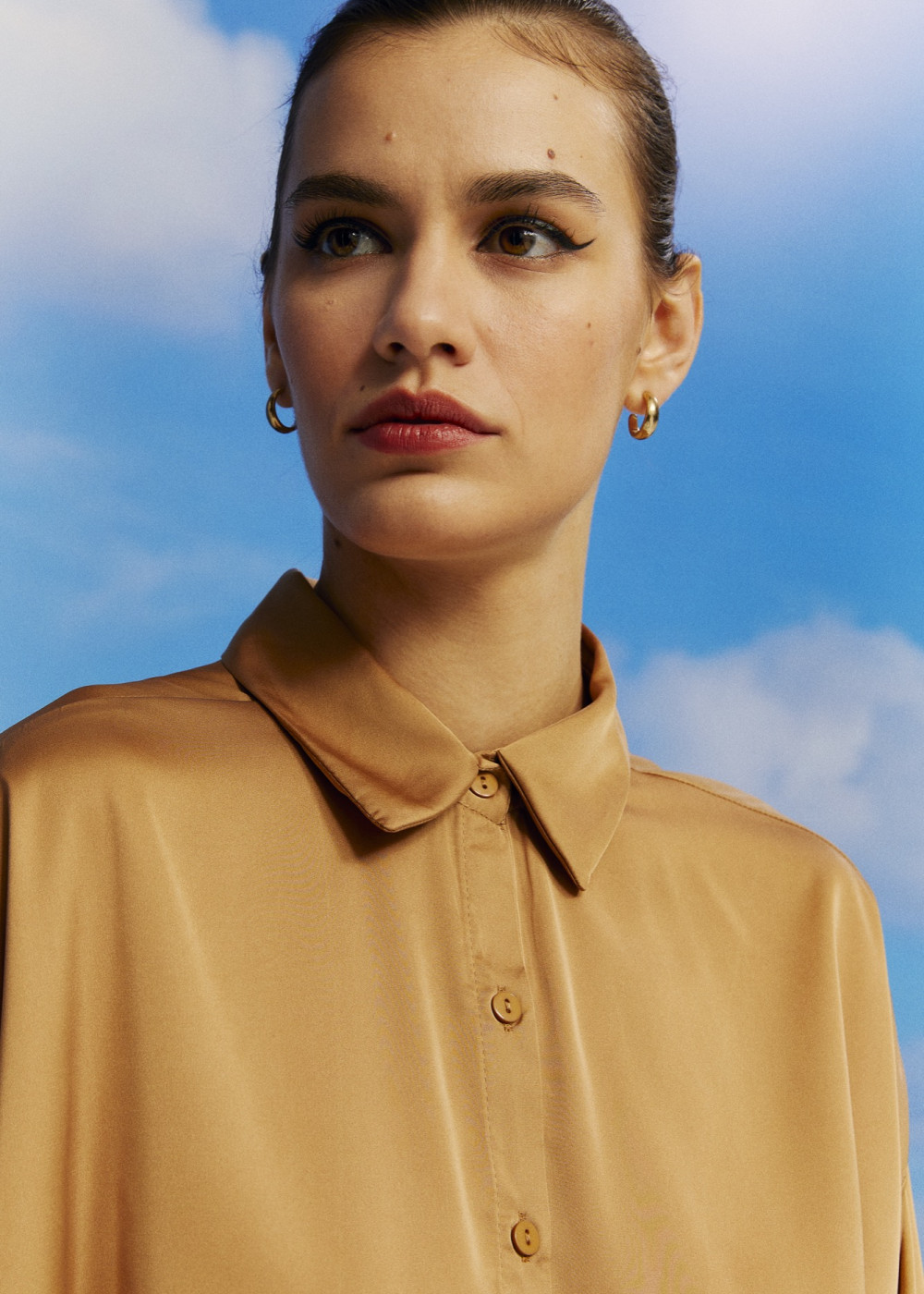 Oversize Satin Shirt Oversize Satin Shirt