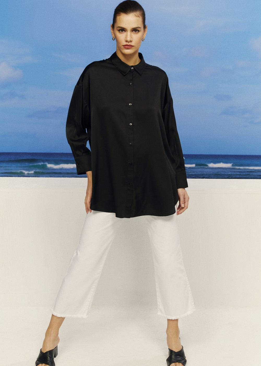 Oversize Satin Shirt Oversize Satin Shirt