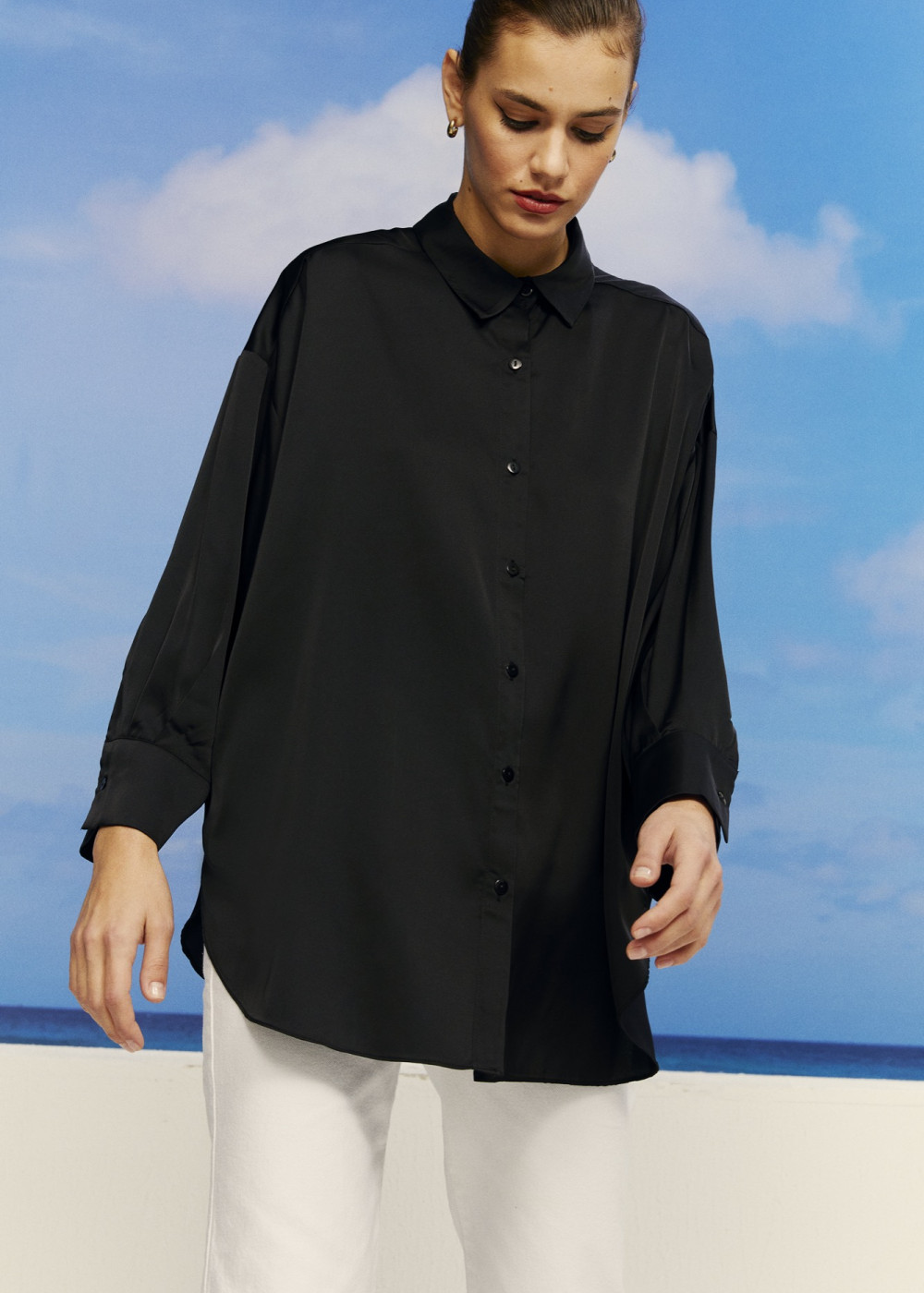 Oversize Satin Shirt Oversize Satin Shirt