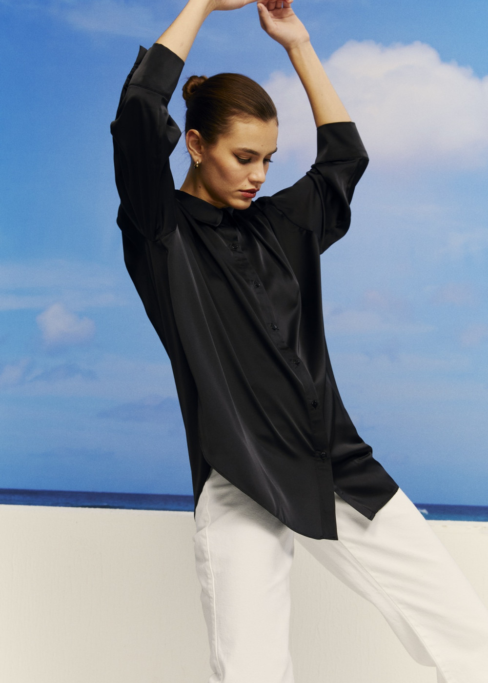Oversize Satin Shirt Oversize Satin Shirt
