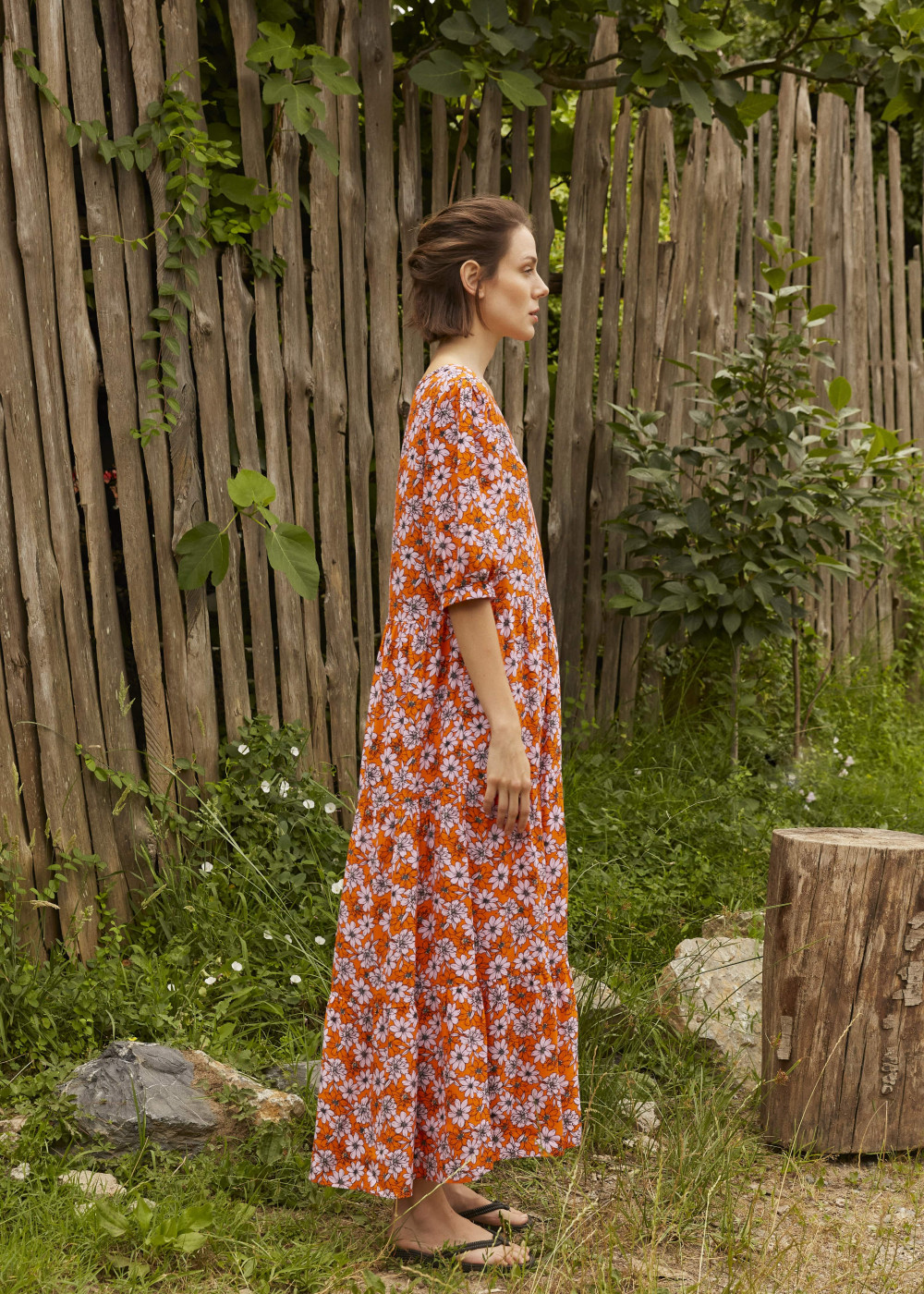V-Neck Viscose Dress V-Neck Viscose Dress