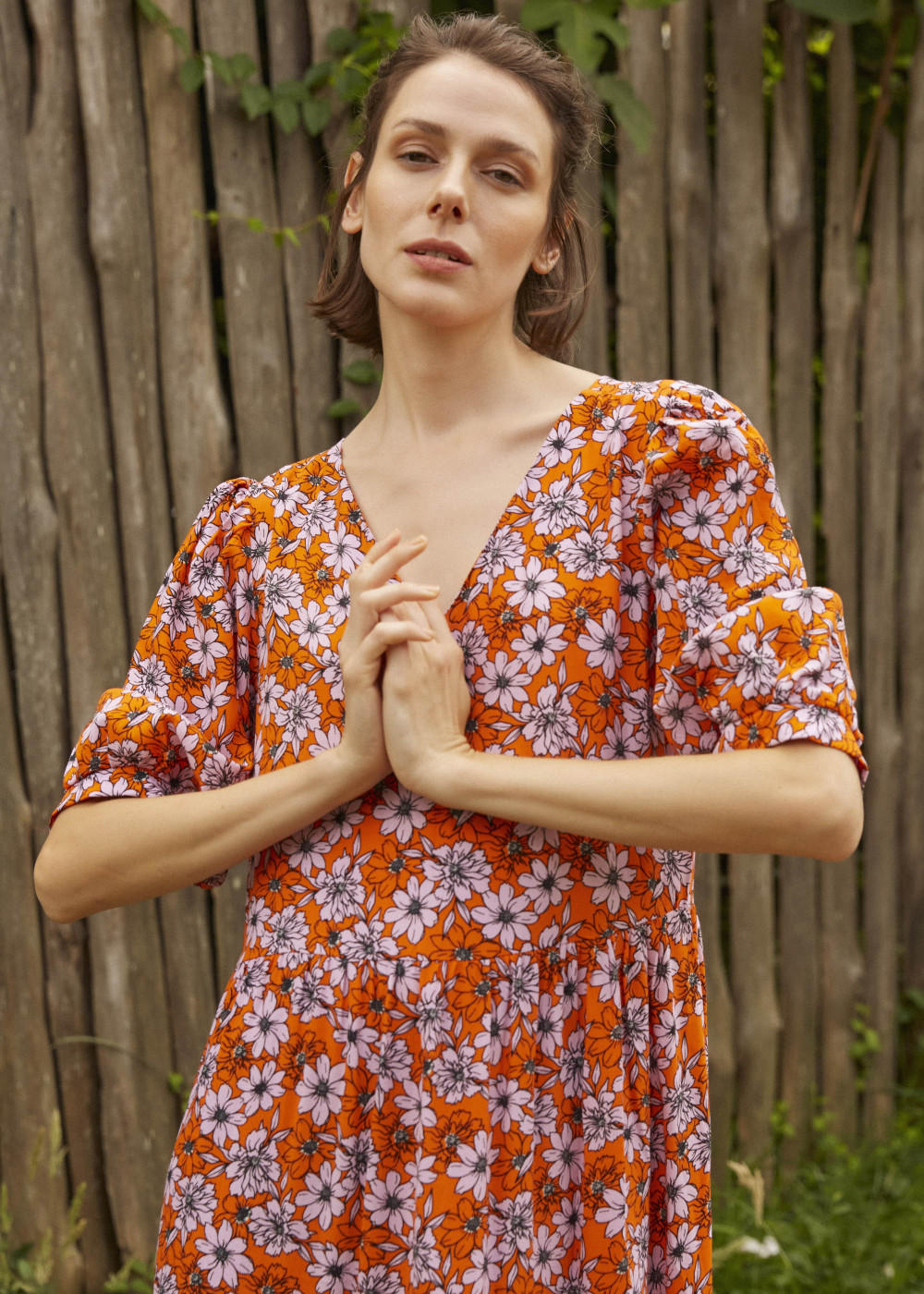 V-Neck Viscose Dress V-Neck Viscose Dress