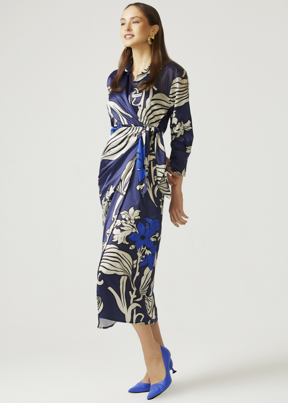Patterned Shirt Dress Patterned Shirt Dress