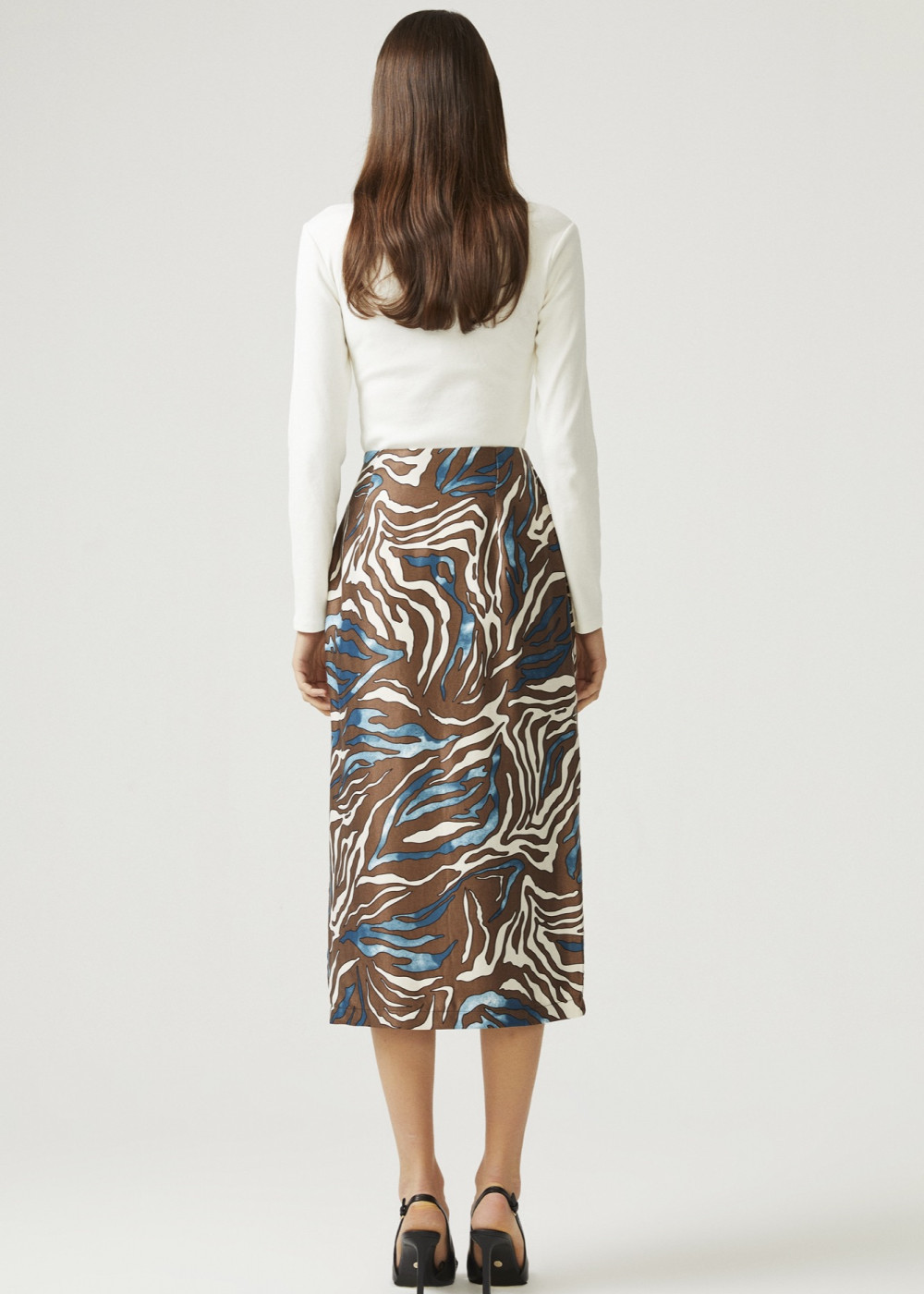 Patterned Midi Skirt Patterned Midi Skirt