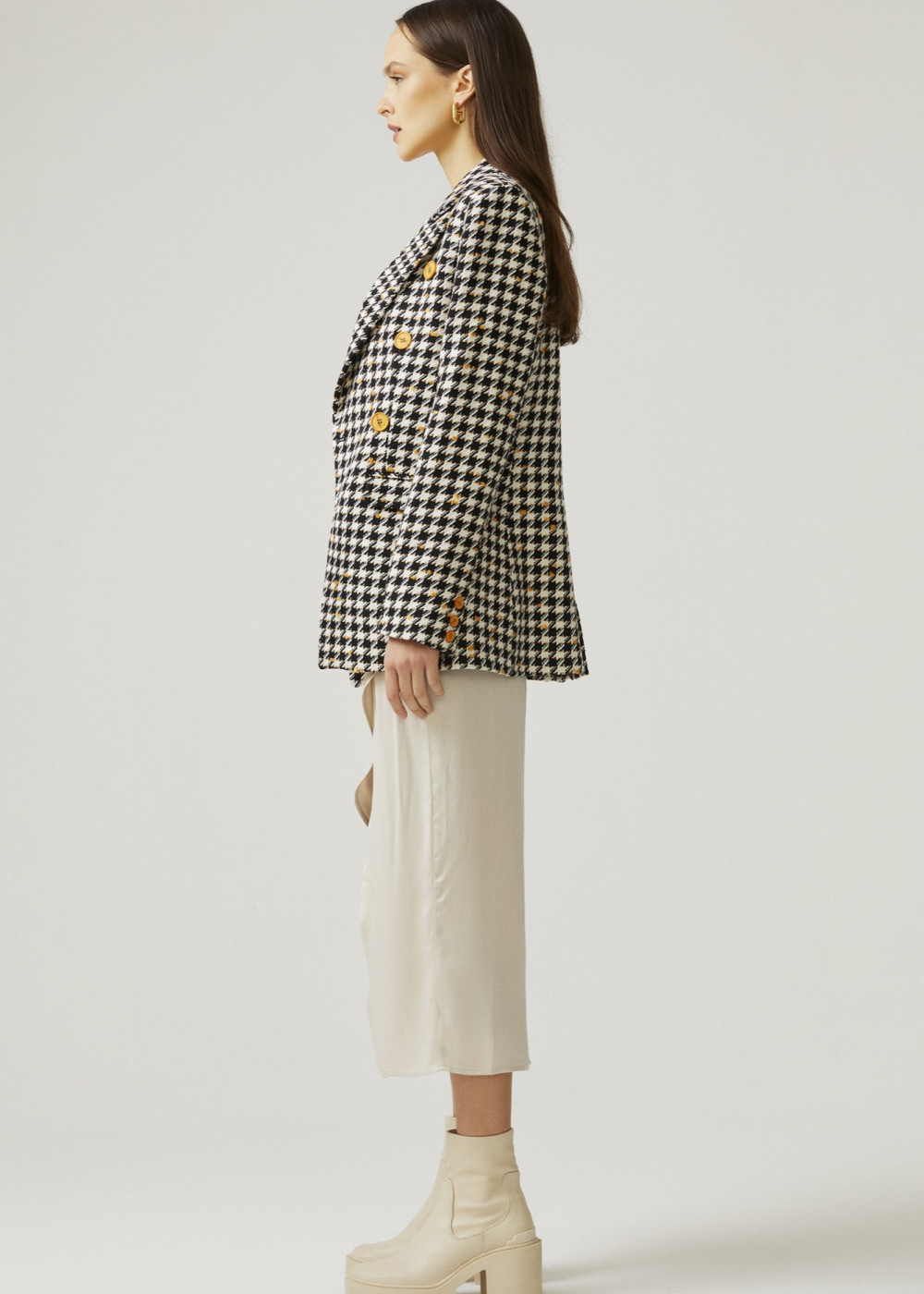 Crowbar Pattern Blazer Jacket Crowbar Pattern Blazer Jacket