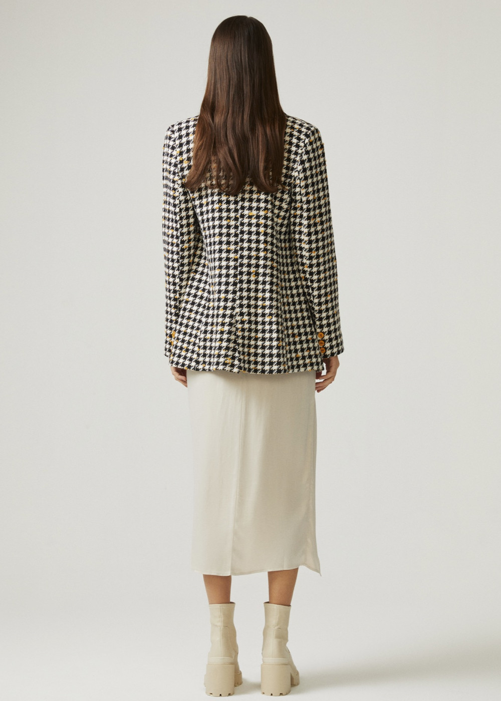 Crowbar Pattern Blazer Jacket Crowbar Pattern Blazer Jacket