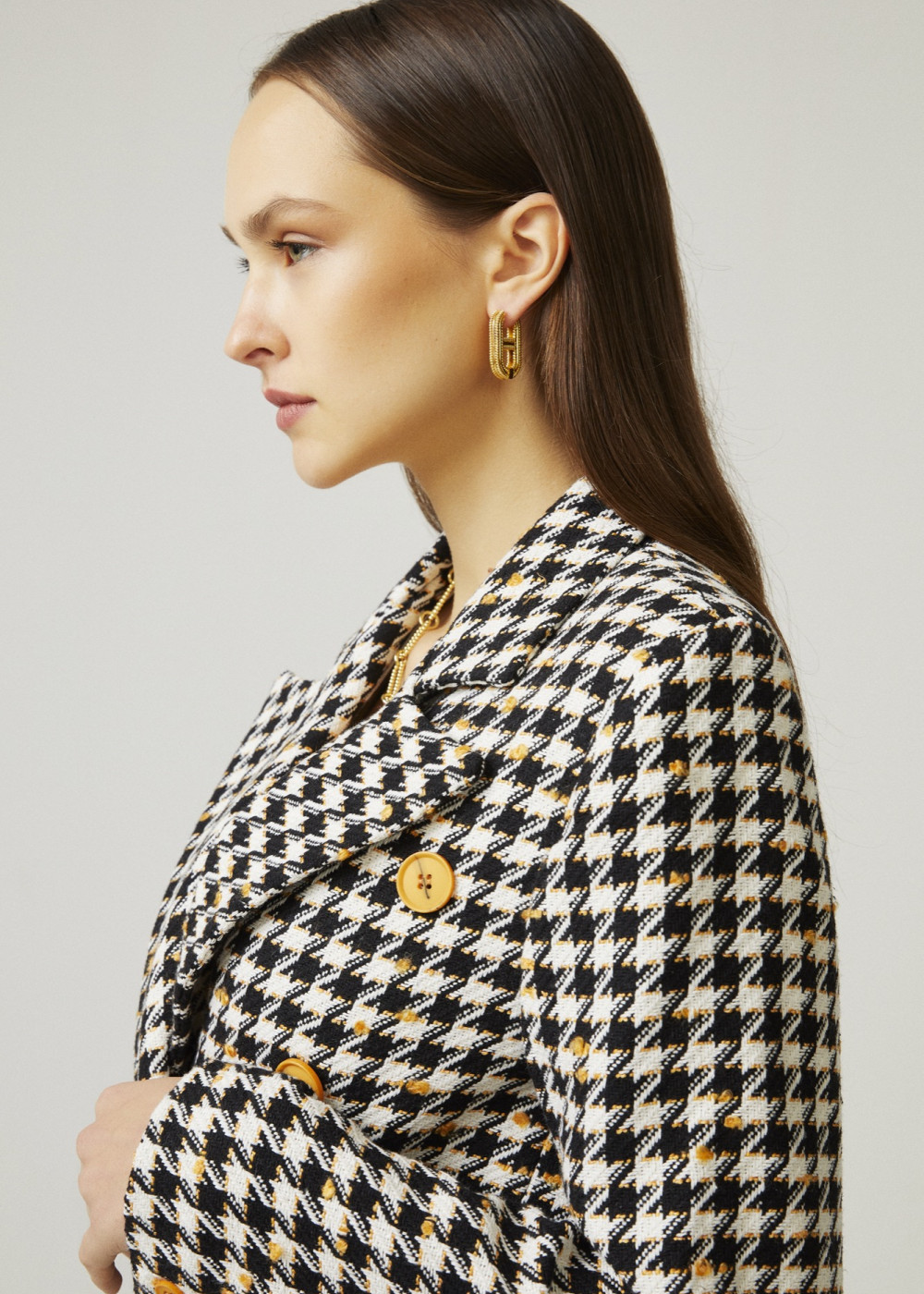 Crowbar Pattern Blazer Jacket Crowbar Pattern Blazer Jacket