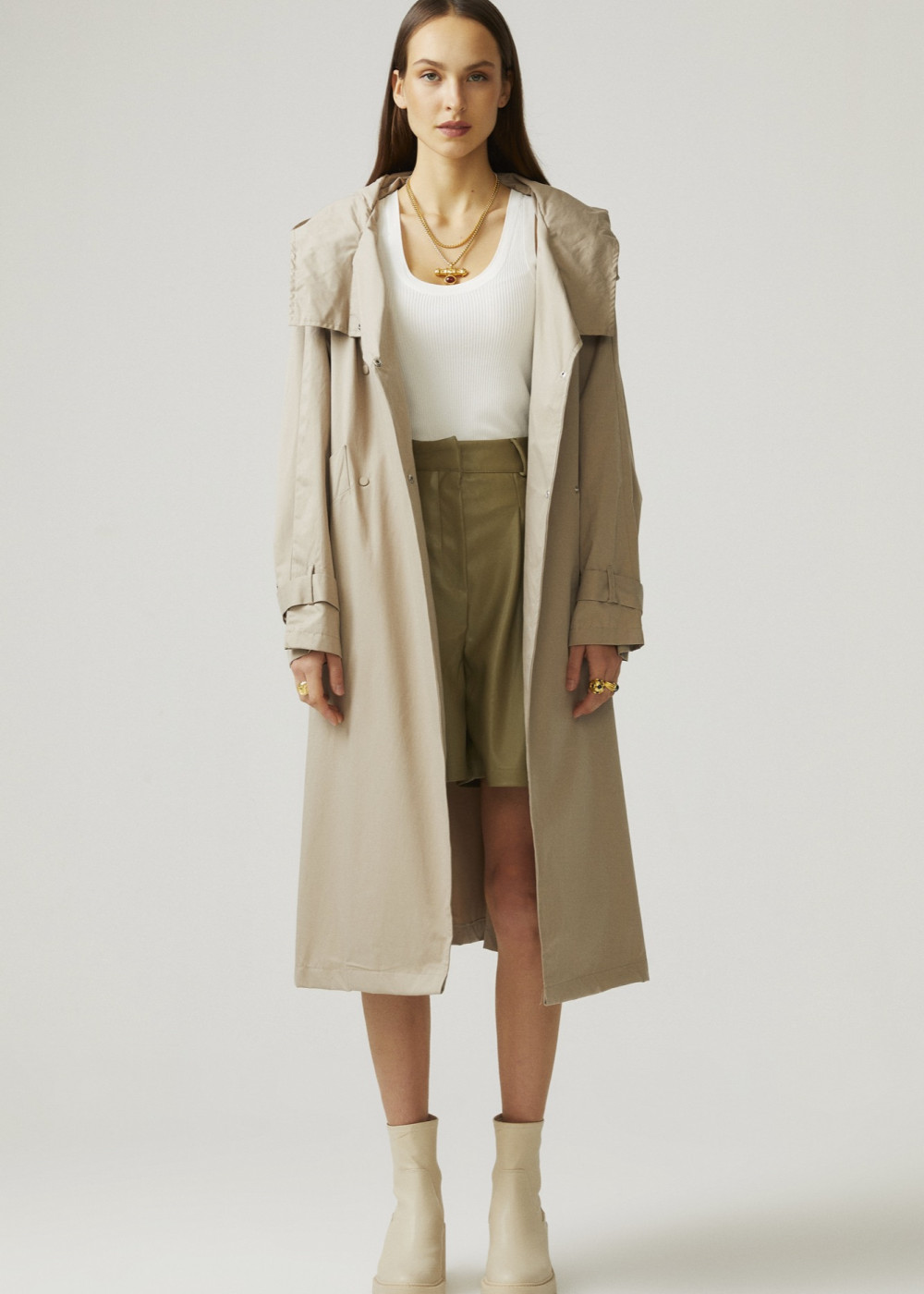 Hooded Trench Coat Hooded Trench Coat