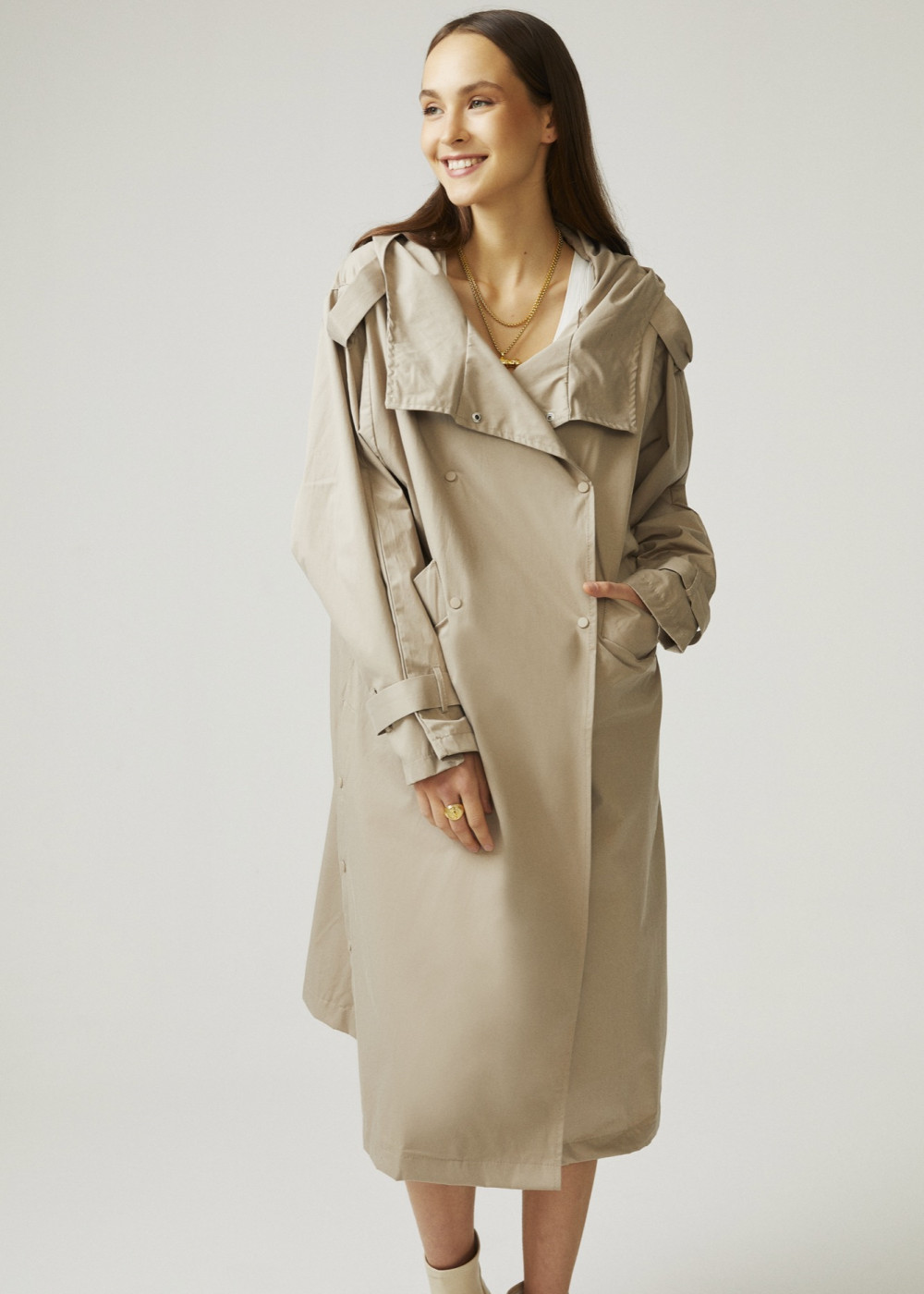 Hooded Trench Coat Hooded Trench Coat