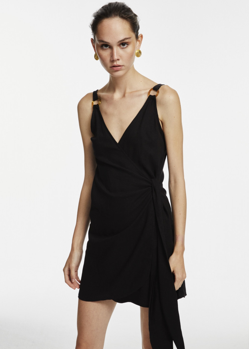 Ring Detailed Mini Dress Ring Detailed Mini Dress