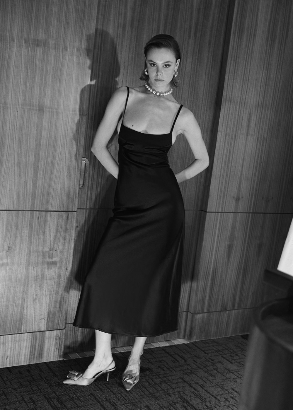 Decollar Back Midi Long Dress Decollar Back Midi Long Dress