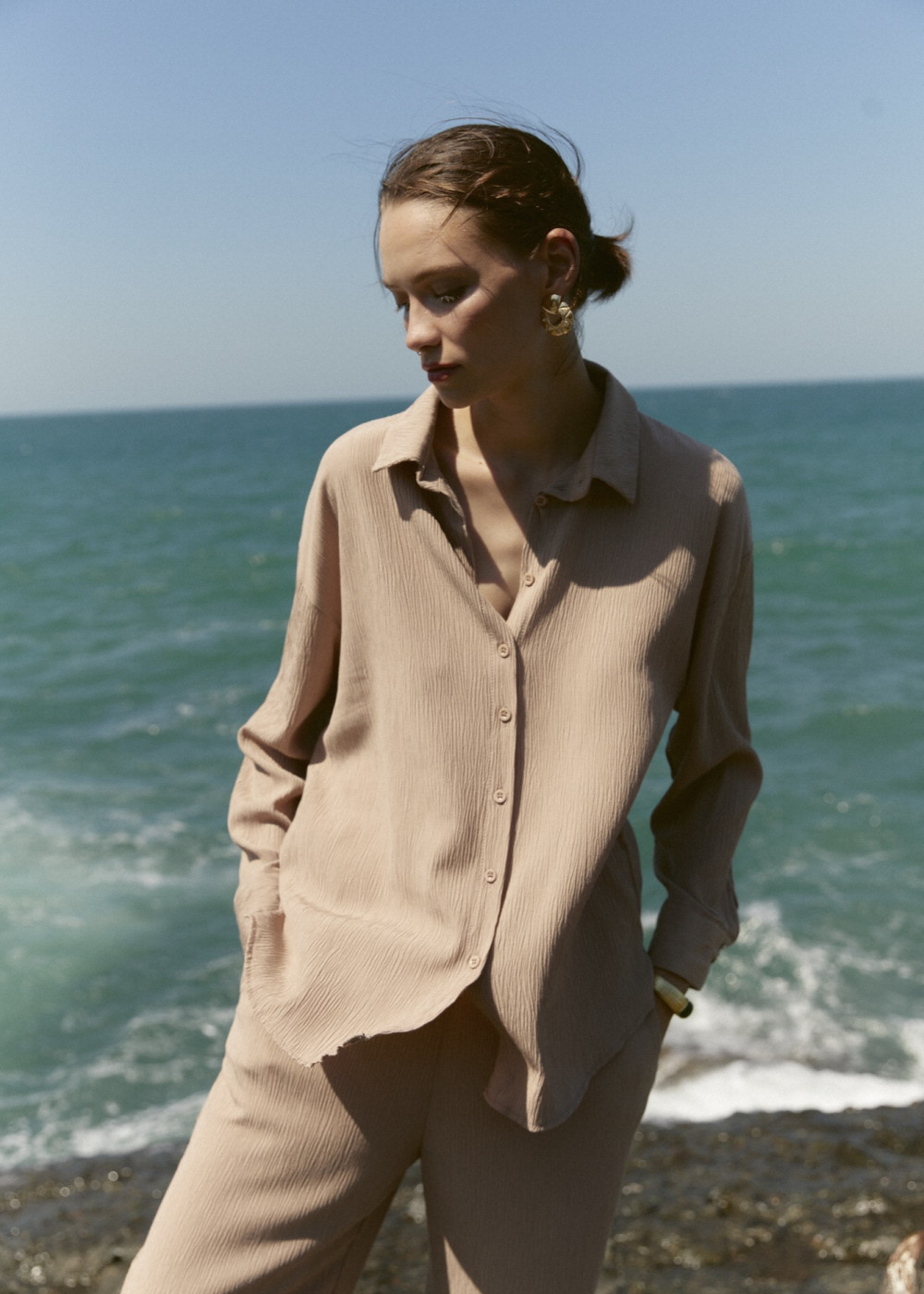 Oversized Shirt - Wide Cut Trousers Oversized Shirt - Wide Cut Trousers