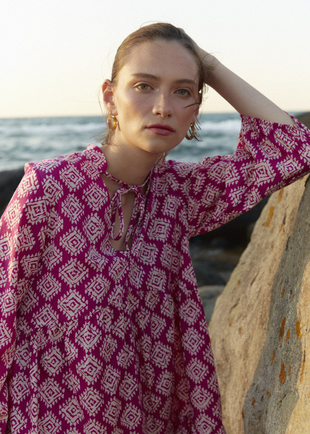 Patterned Mini Dress Patterned Mini Dress