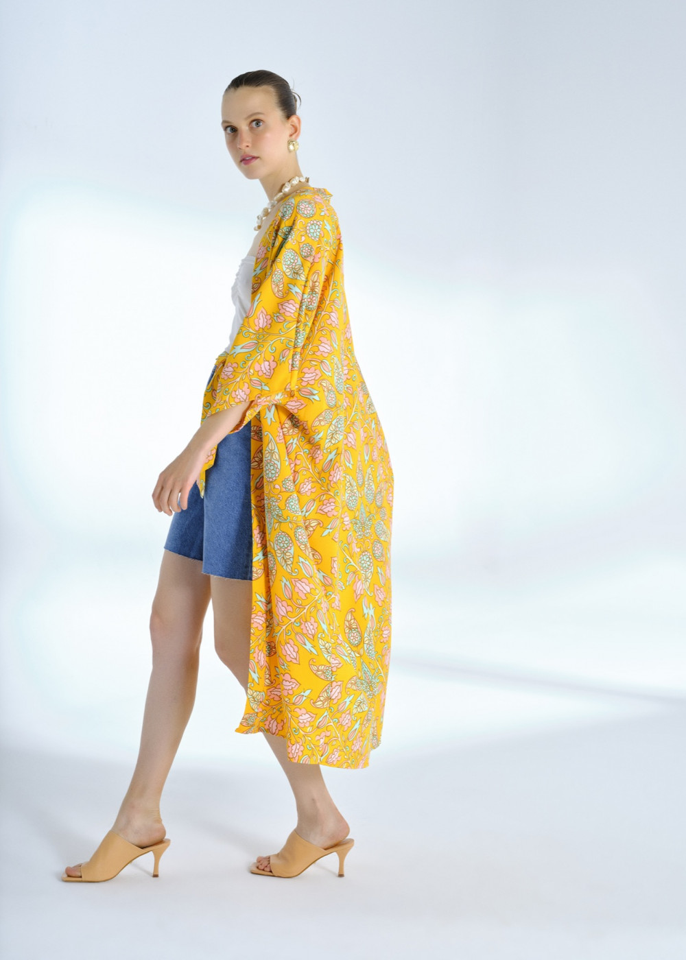 Etnik Desenli Kimono