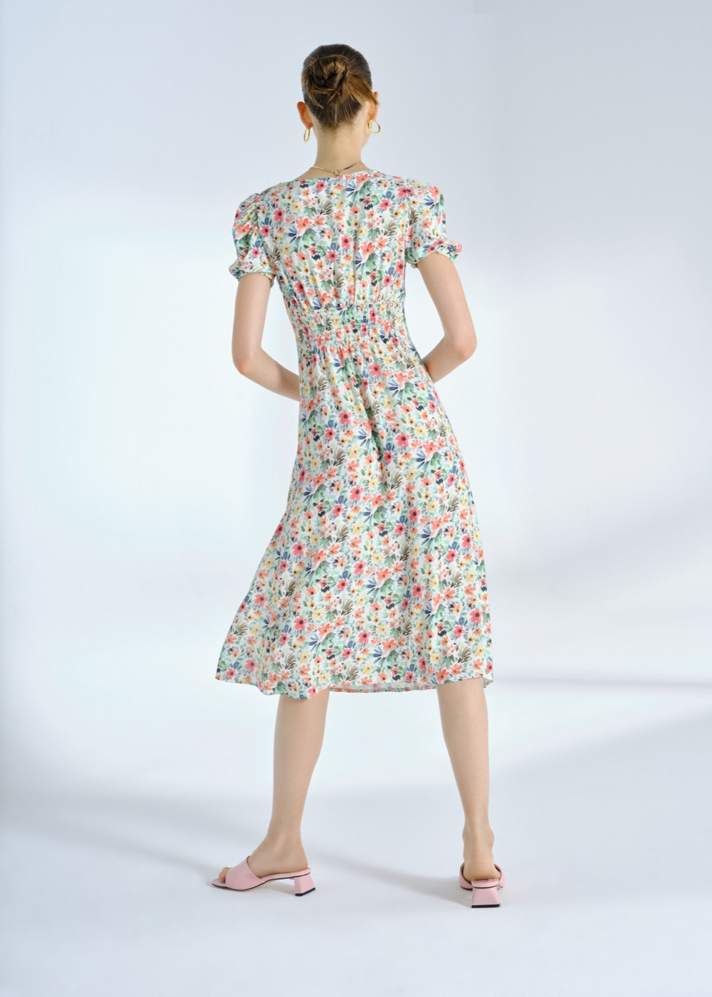 Floral Pattern Midi Dress Floral Pattern Midi Dress