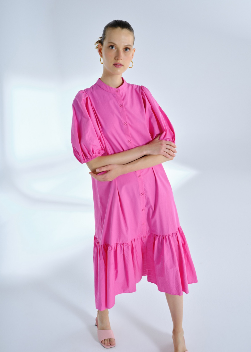 Poplin Midi Dress Poplin Midi Dress