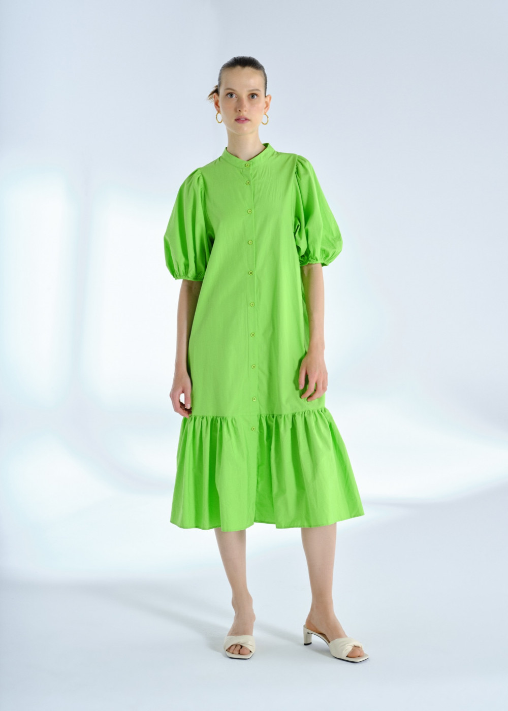 Poplin Midi Dress Poplin Midi Dress