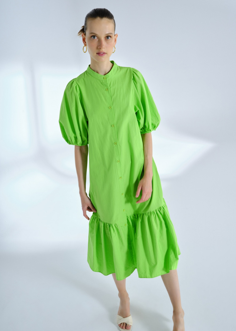 Poplin Midi Dress Poplin Midi Dress