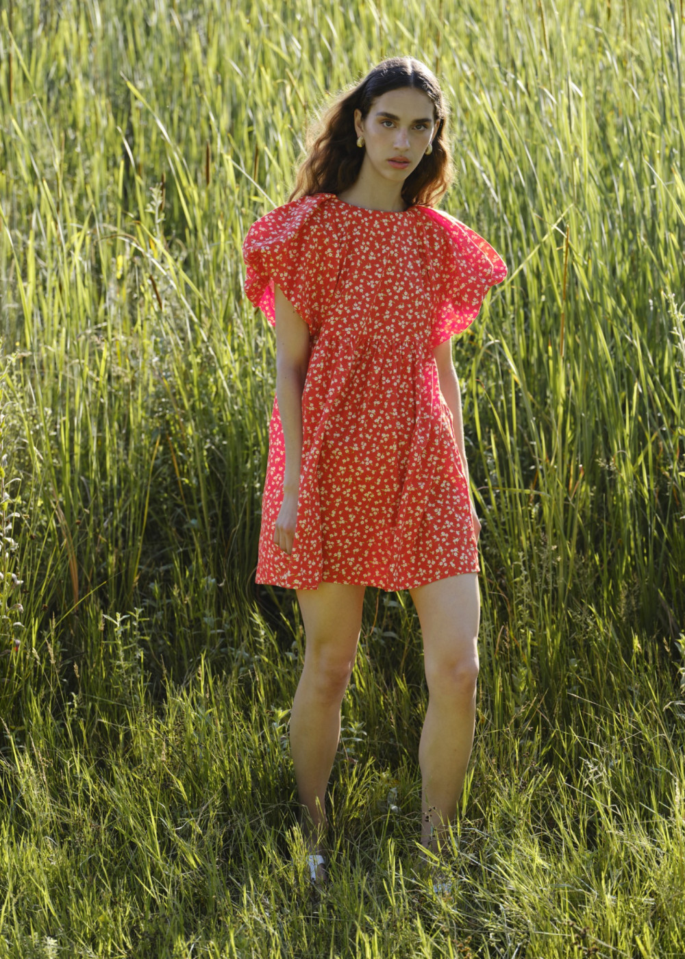 Balloon Sleeve Midi Dress Balloon Sleeve Midi Dress